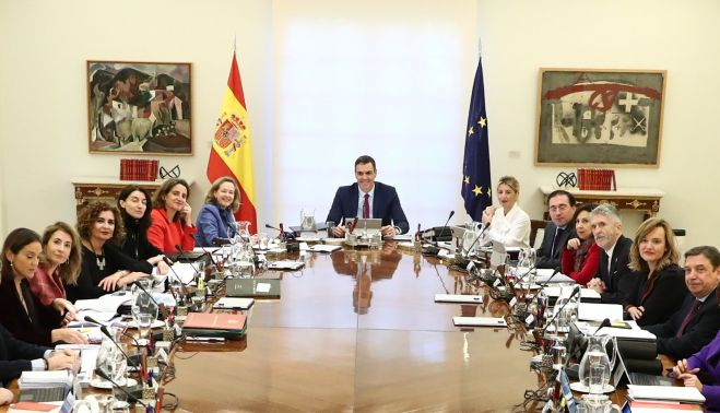 Consejo de Ministros, presidido por Pedro Sánchez. Pool Moncloa/Fernando Calvo. 