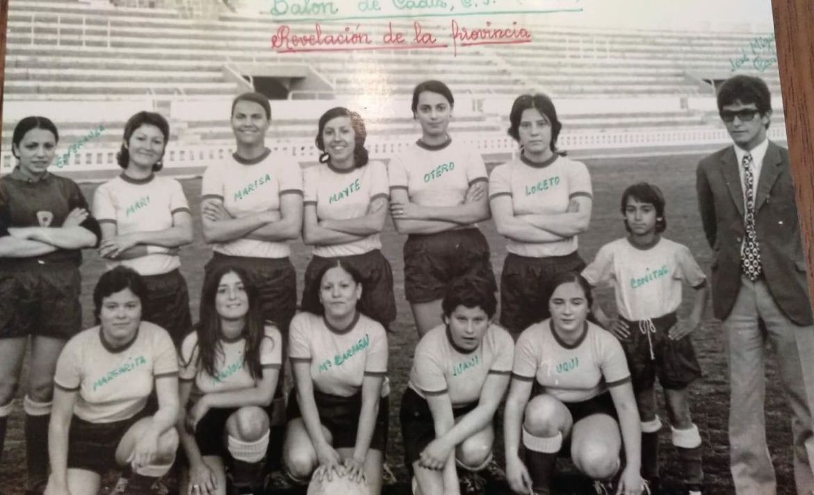 Una foto de El Balón de Cádiz, equipo femenino pionero en la ciudad.