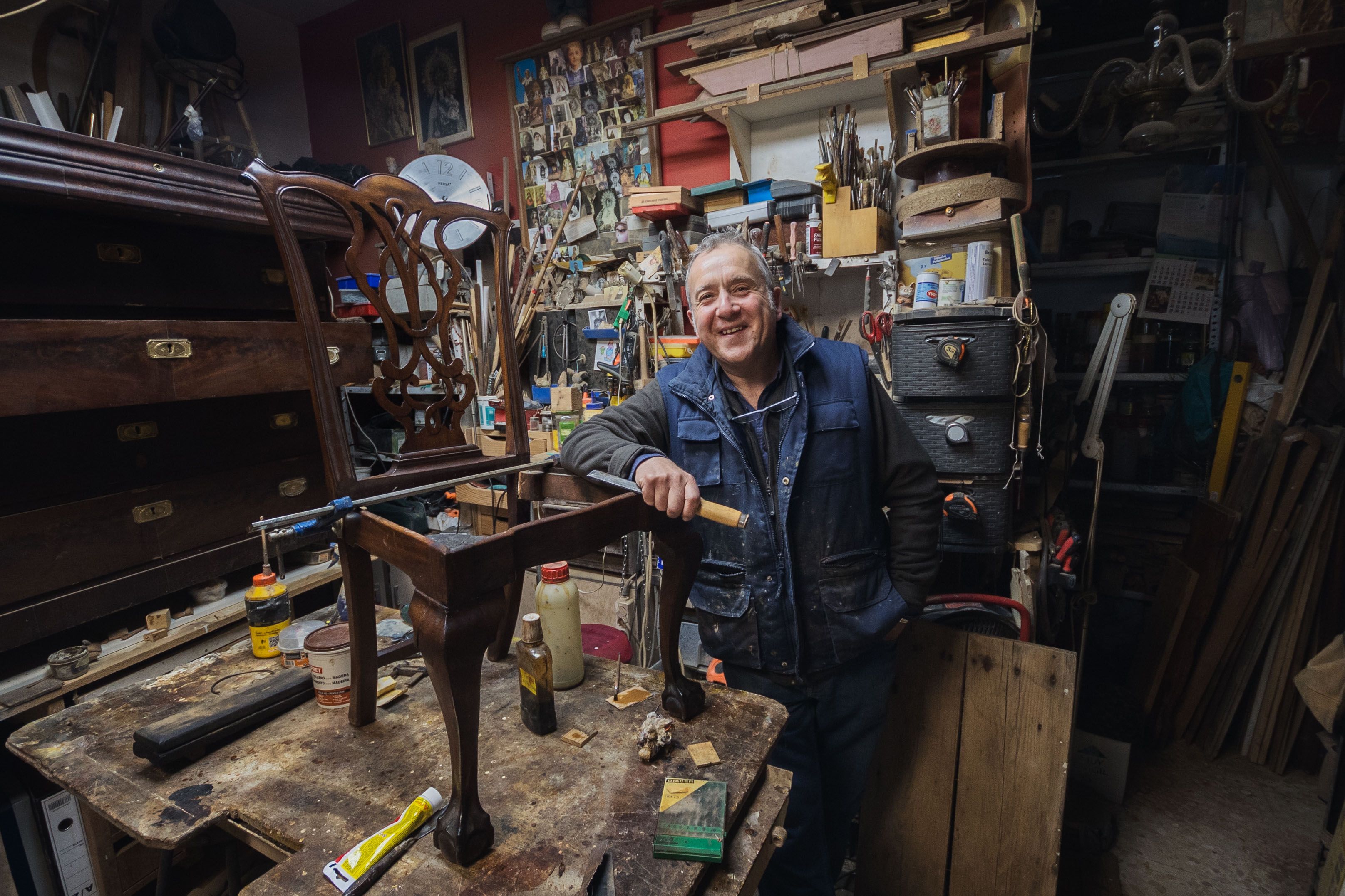 Tito Herrera Picazo, 20 años restaurando. 