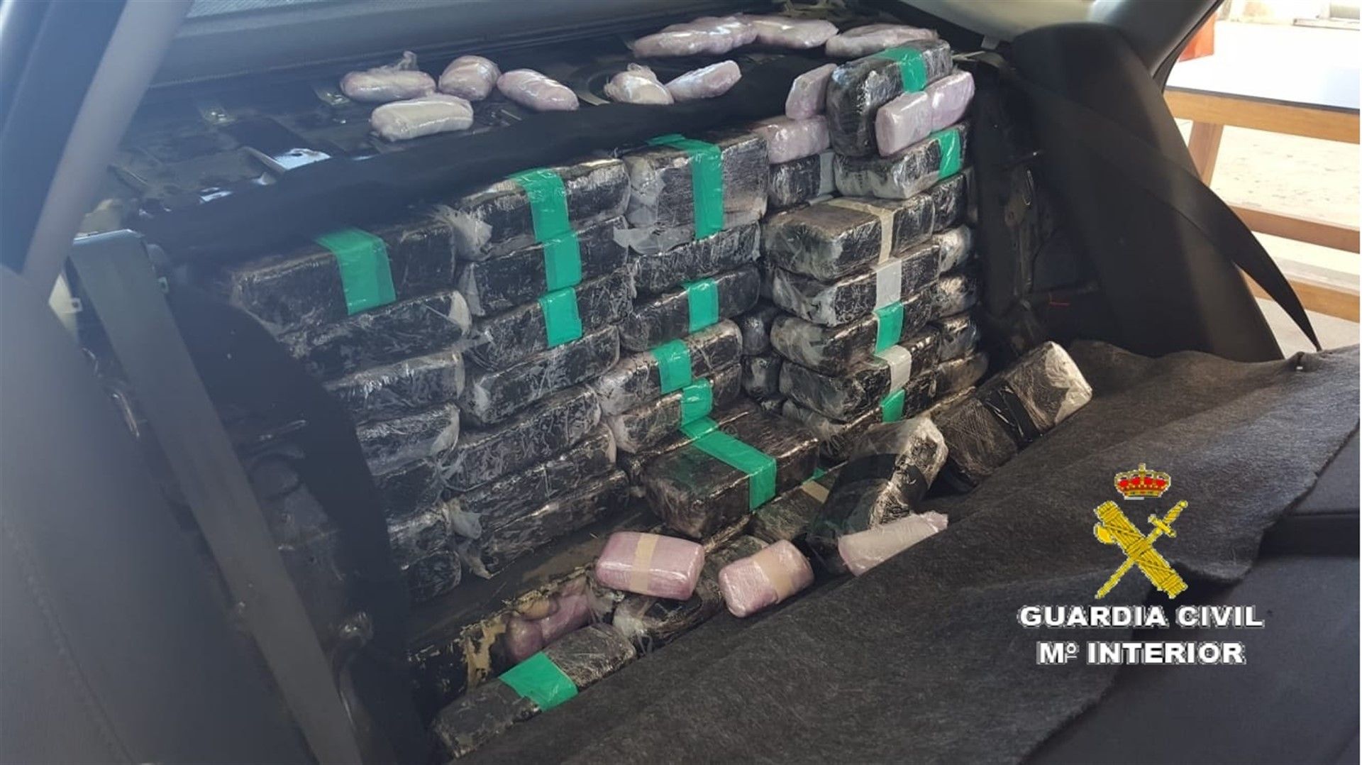 Droga incautada por la Guardia Civil