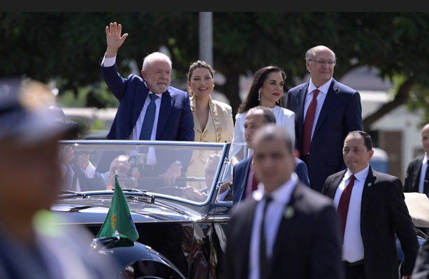 Lula durante la toma de posesión.