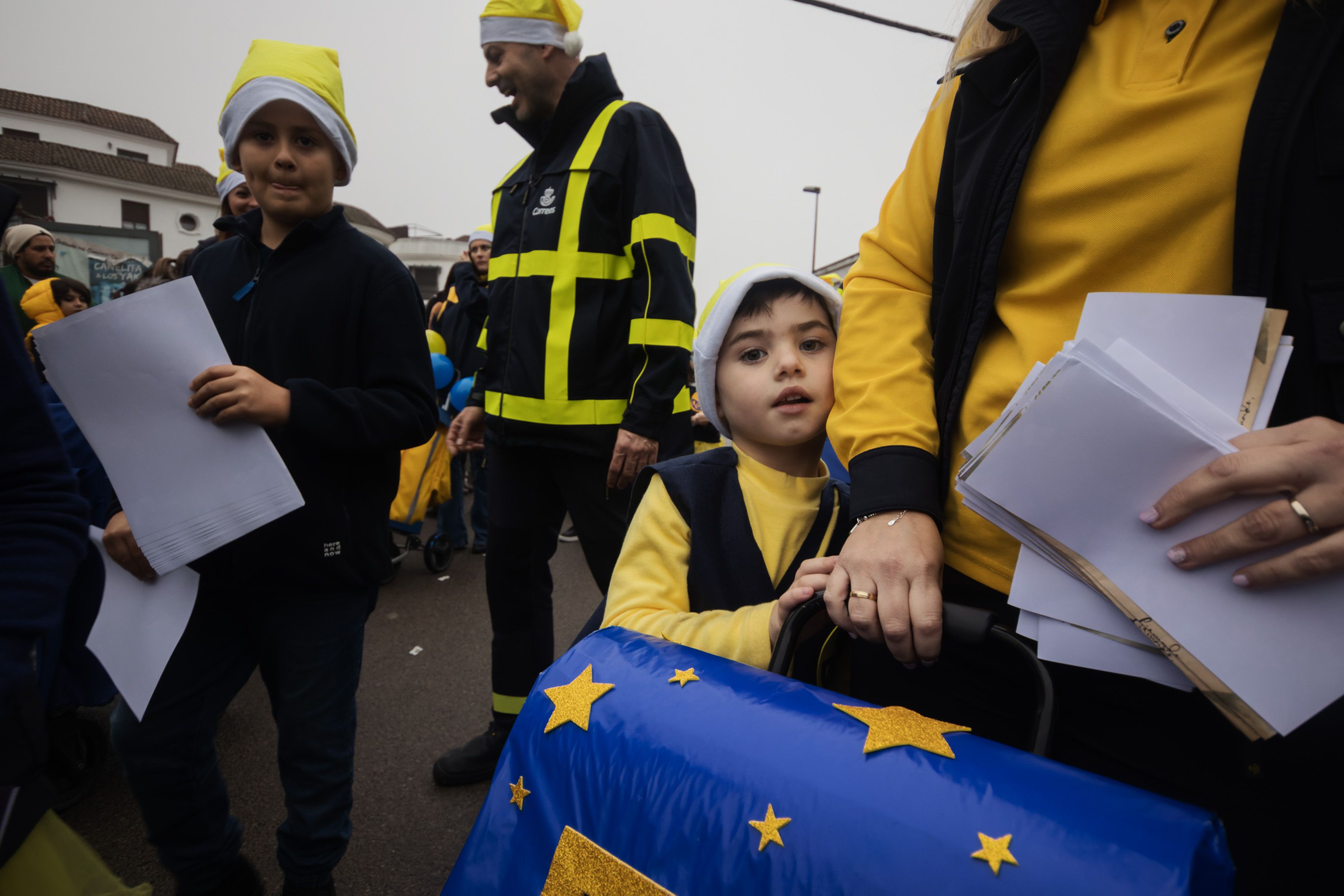 La cabalgata de la Cartera Real a su paso por las calles de Jerez