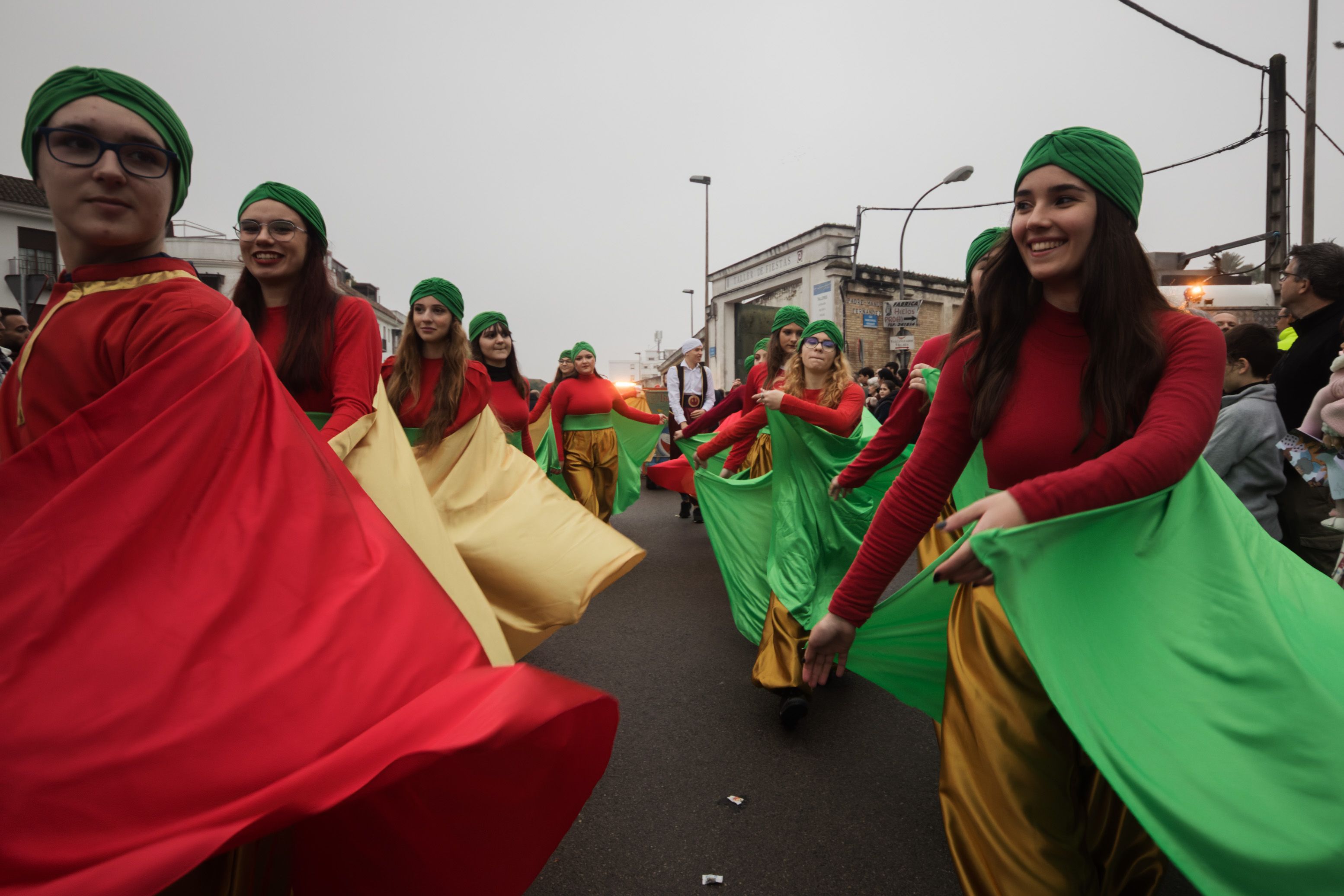 La cabalgata de la Cartera Real a su paso por las calles de Jerez