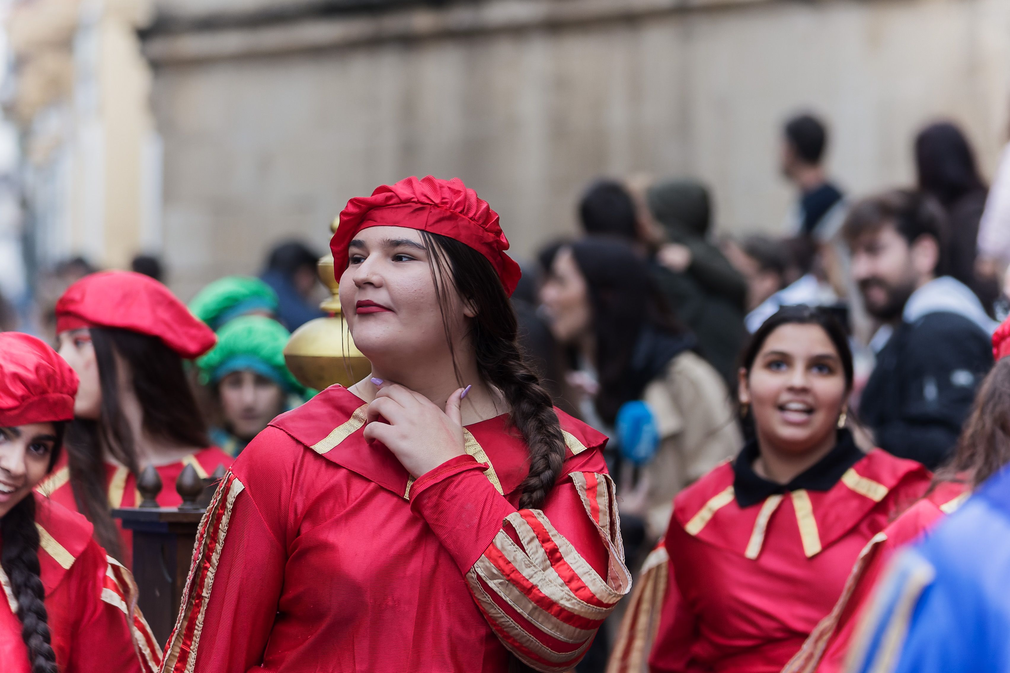 La cabalgata de la Cartera Real a su paso por las calles de Jerez
