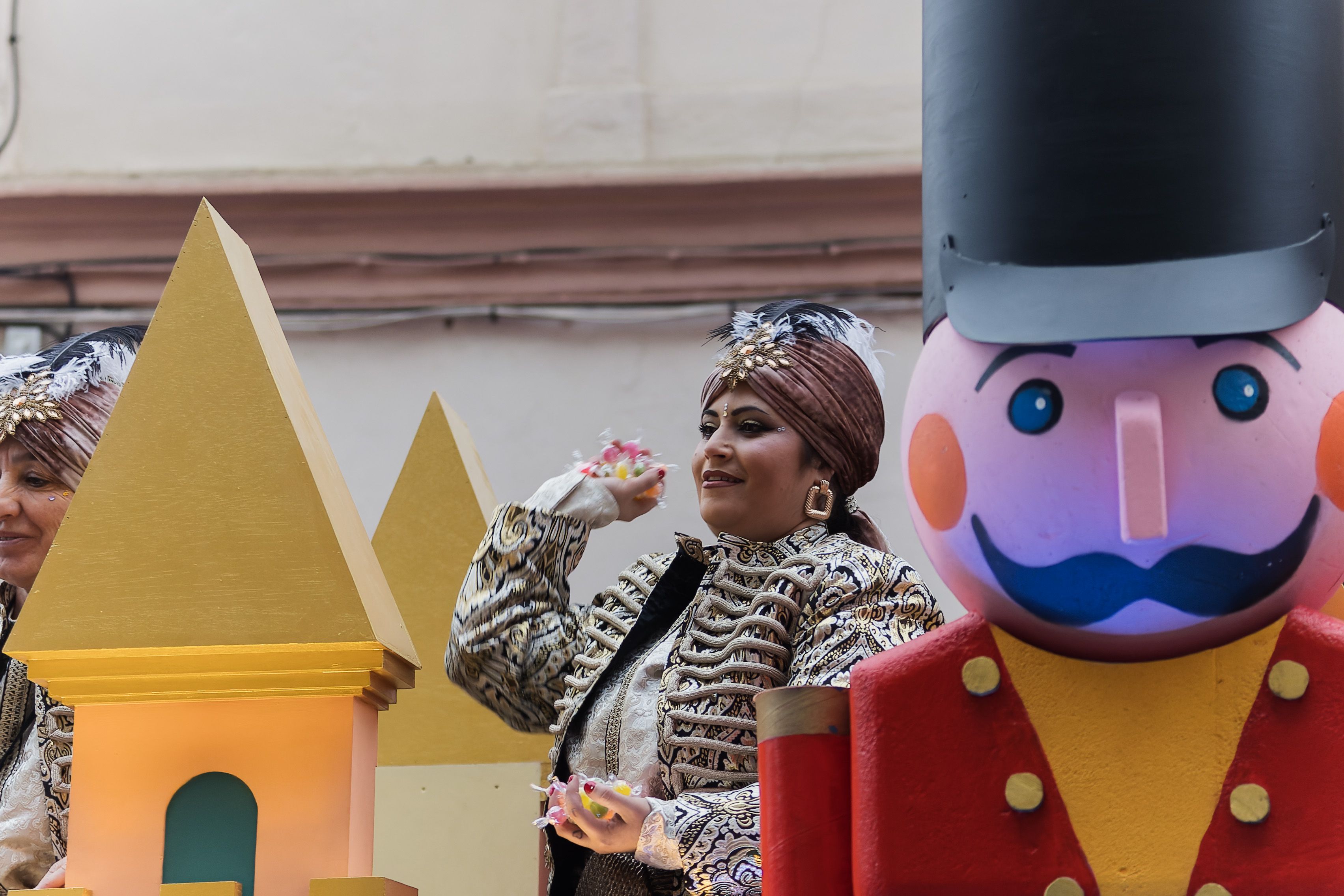 La cabalgata de la Cartera Real a su paso por las calles de Jerez, el pasado año.