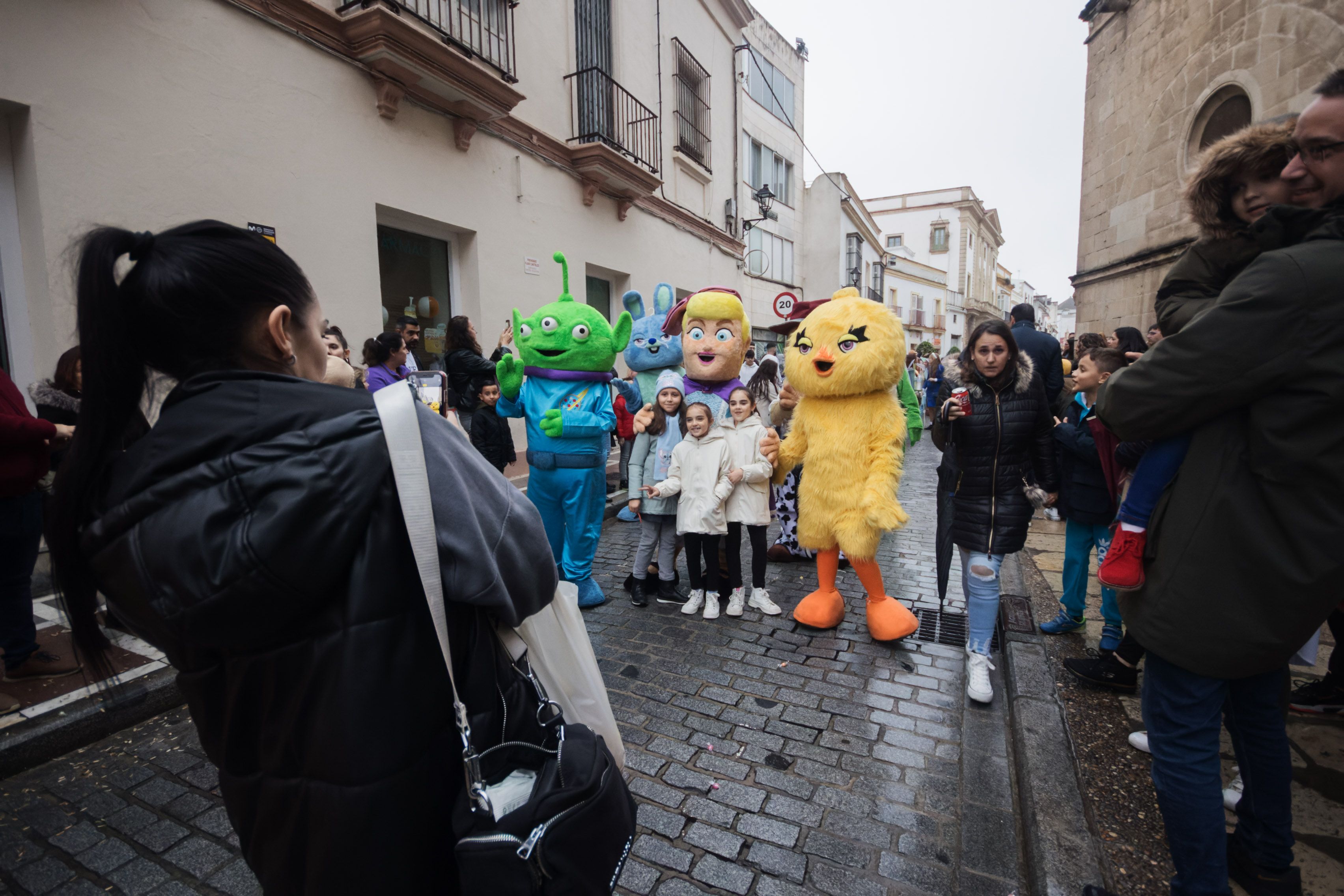 La cabalgata de la Cartera Real a su paso por las calles de Jerez