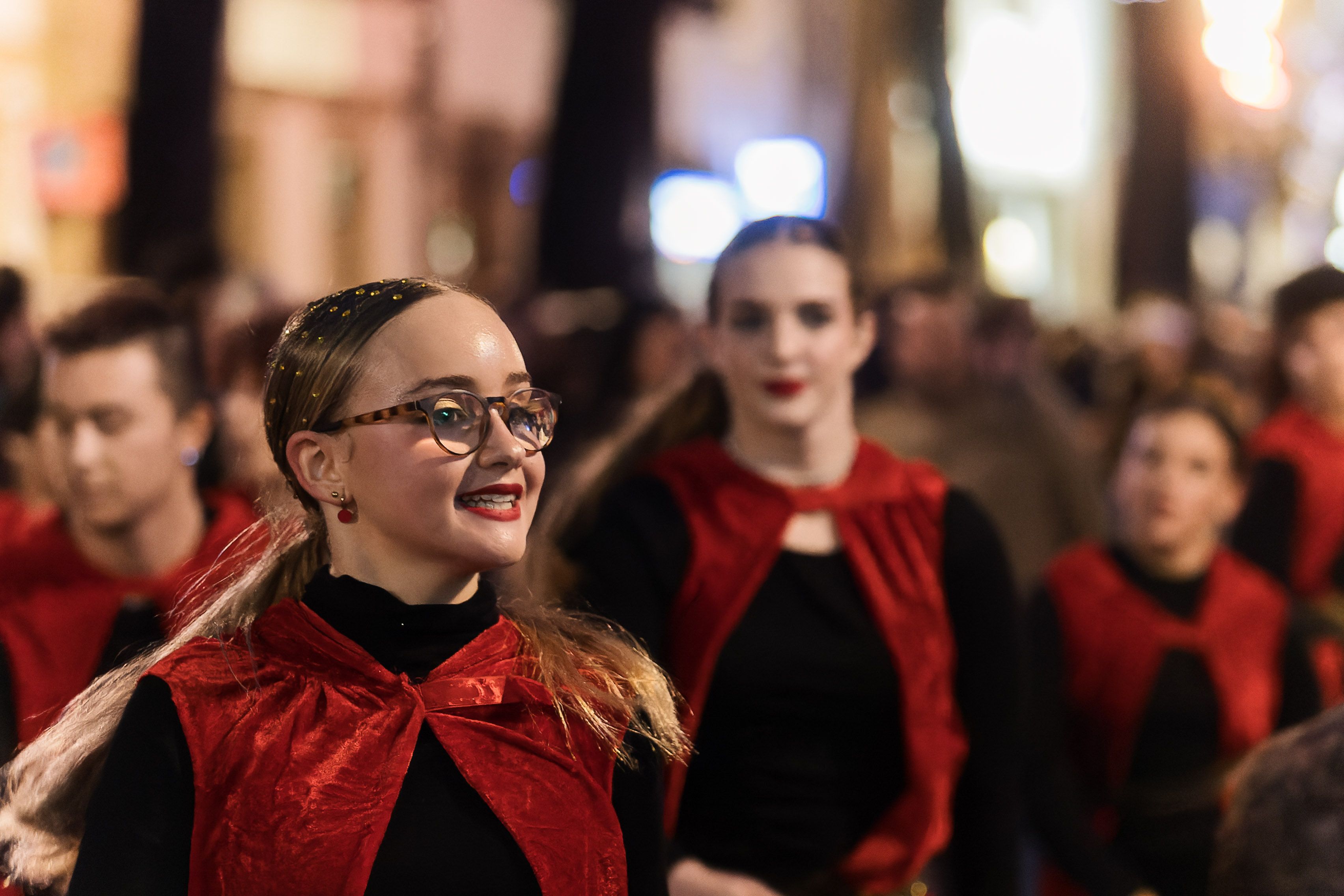 La cabalgata de la Cartera Real a su paso por las calles de Jerez