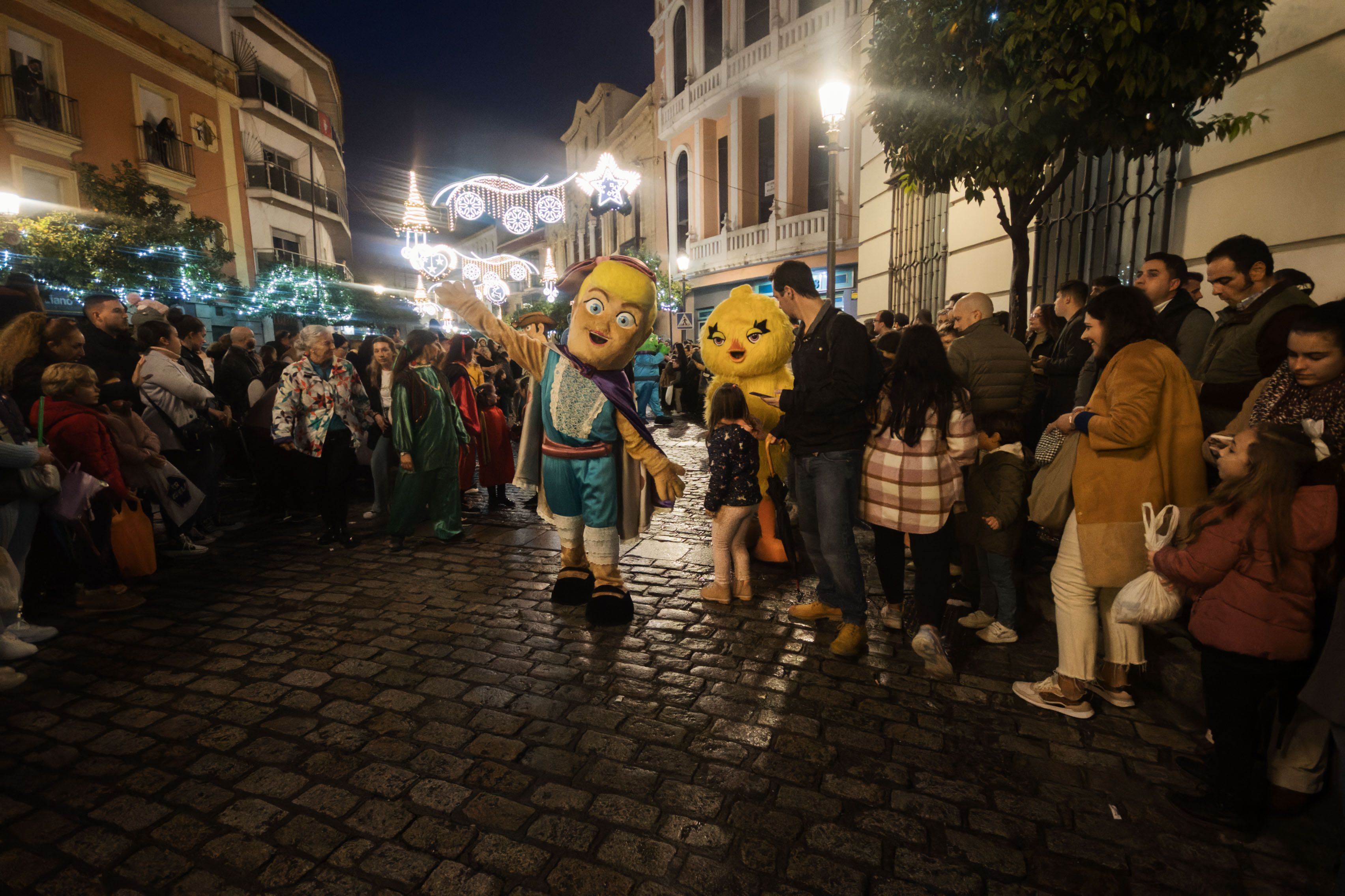 La cabalgata de la Cartera Real a su paso por las calles de Jerez