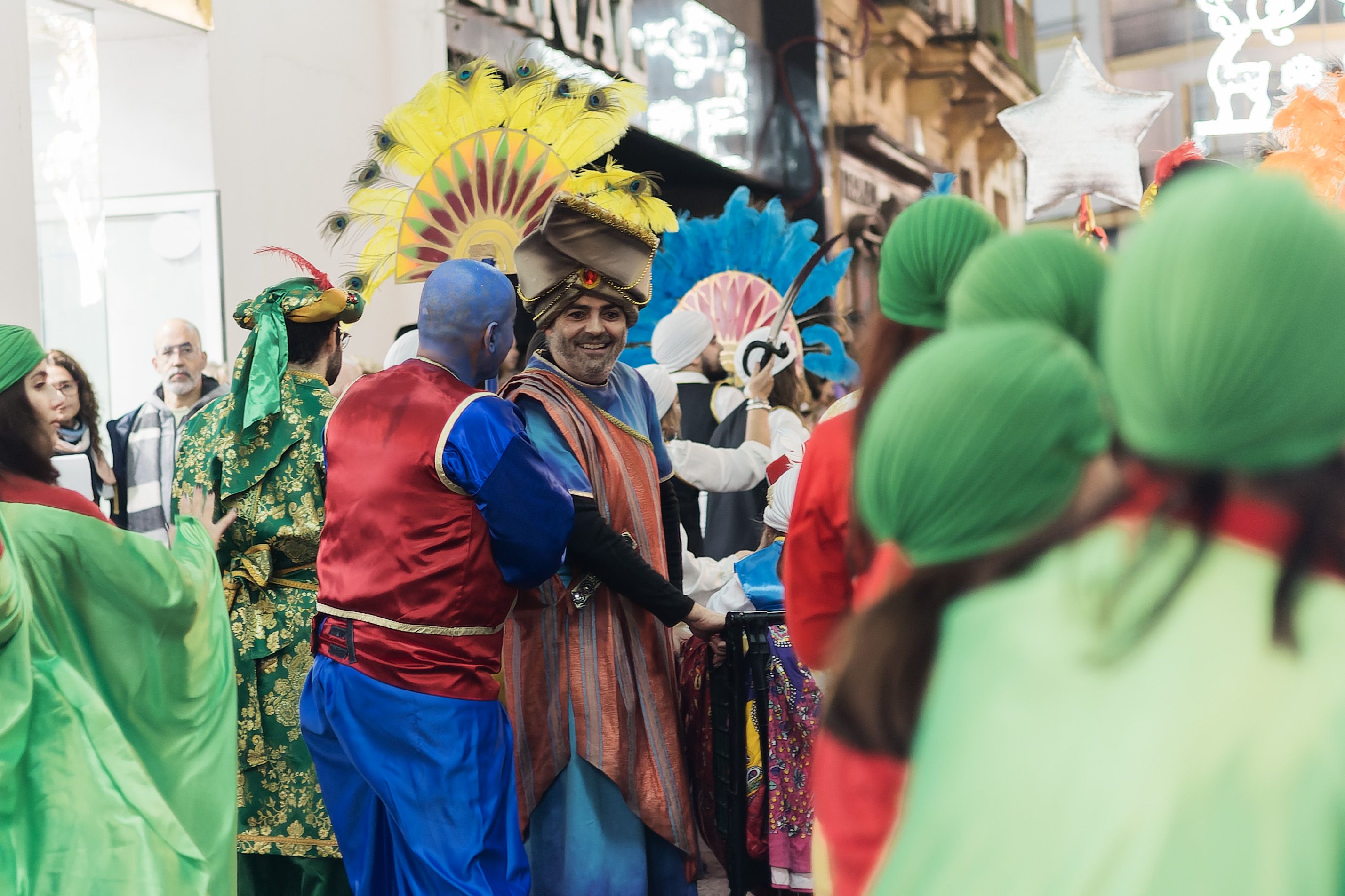 La cabalgata de la Cartera Real a su paso por las calles de Jerez
