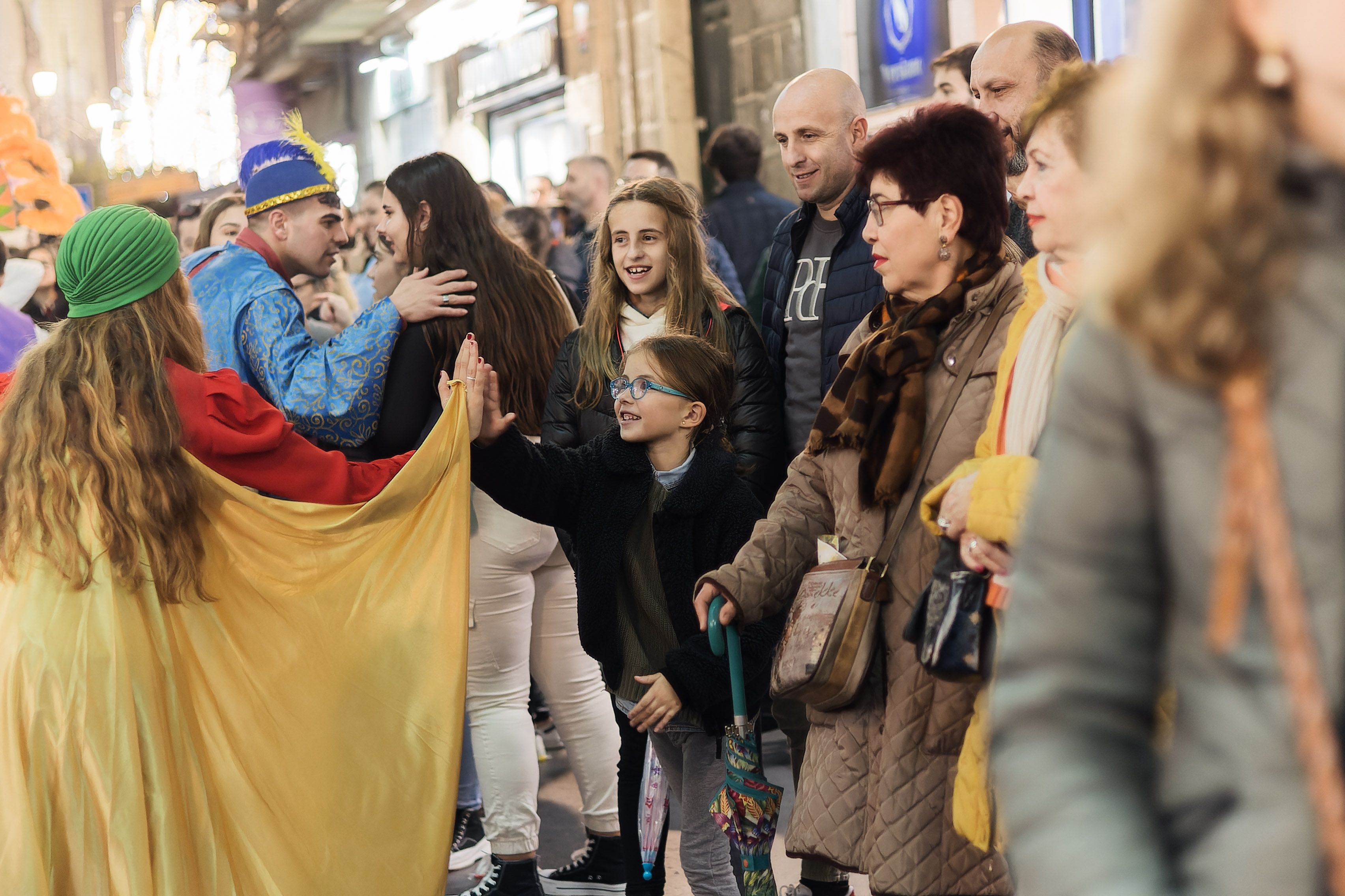 La cabalgata de la Cartera Real a su paso por las calles de Jerez