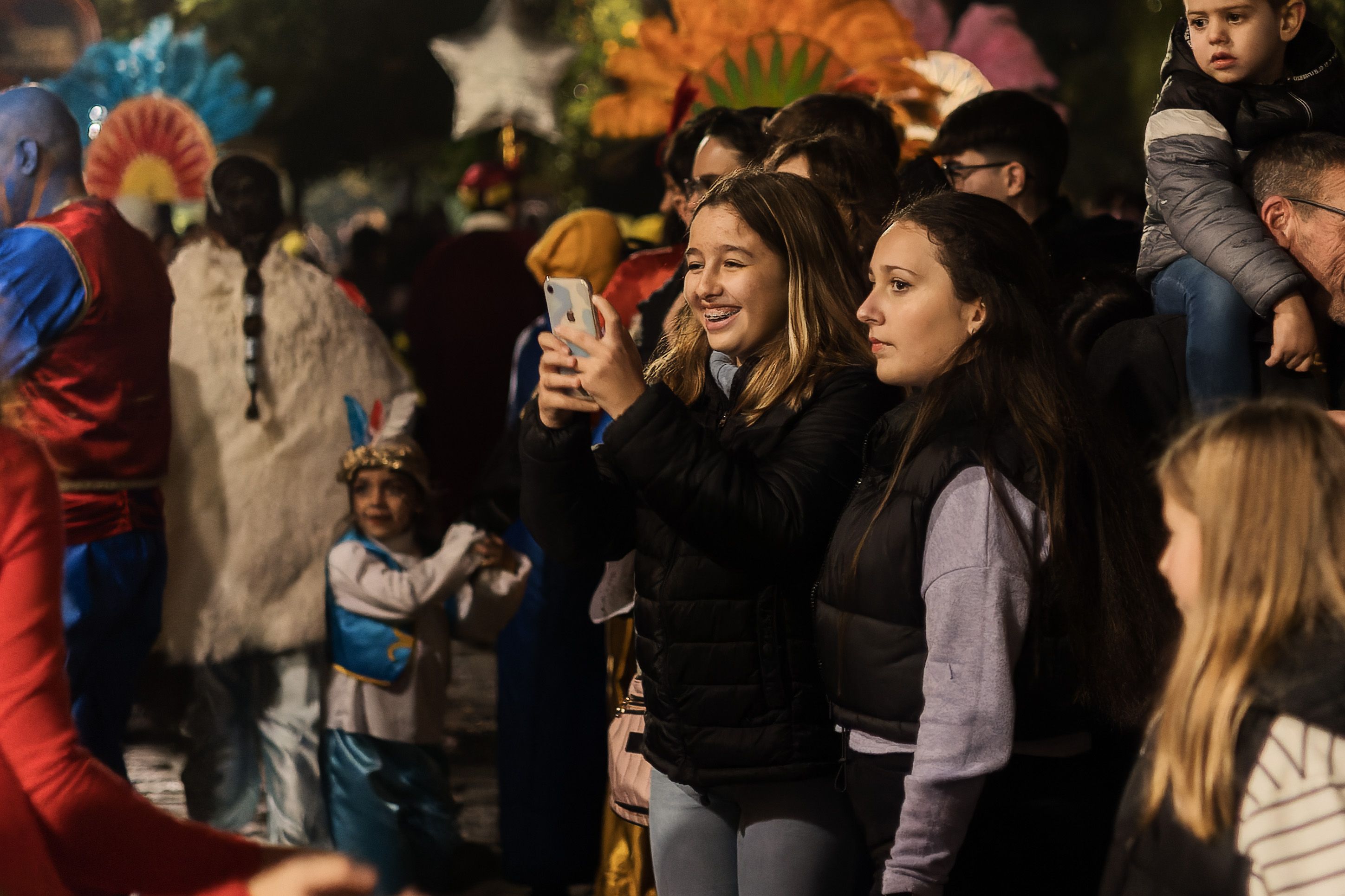 La cabalgata de la Cartera Real a su paso por las calles de Jerez