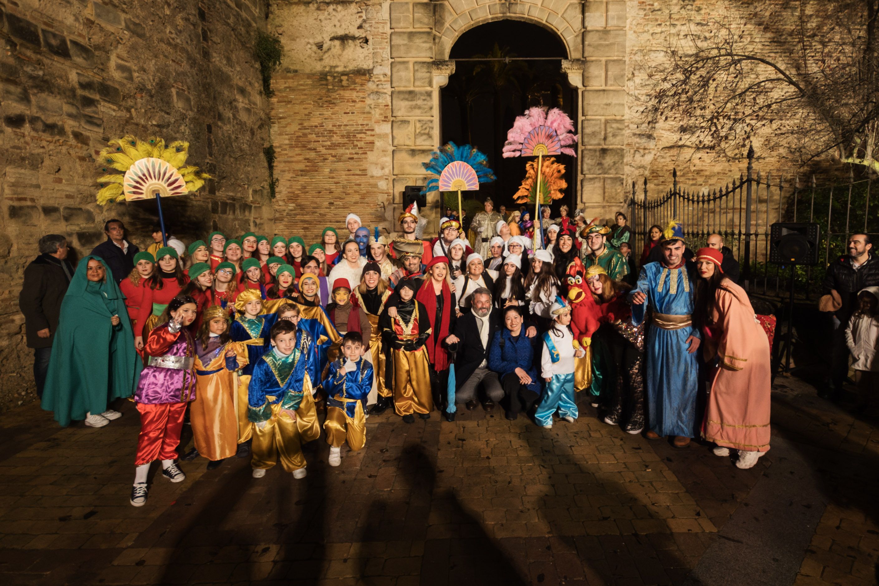 La cabalgata de la Cartera Real a su paso por las calles de Jerez