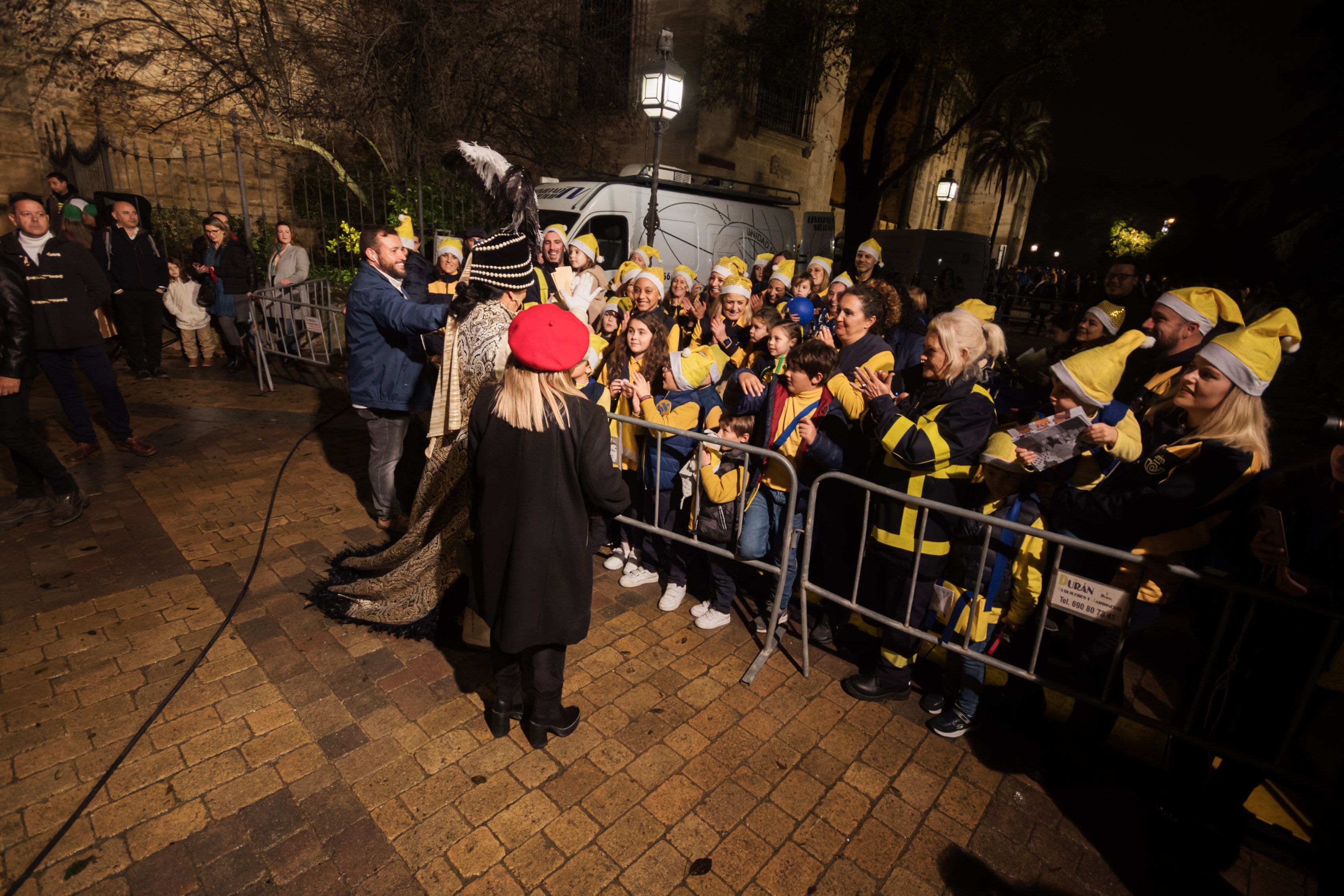 La cabalgata de la Cartera Real a su paso por las calles de Jerez