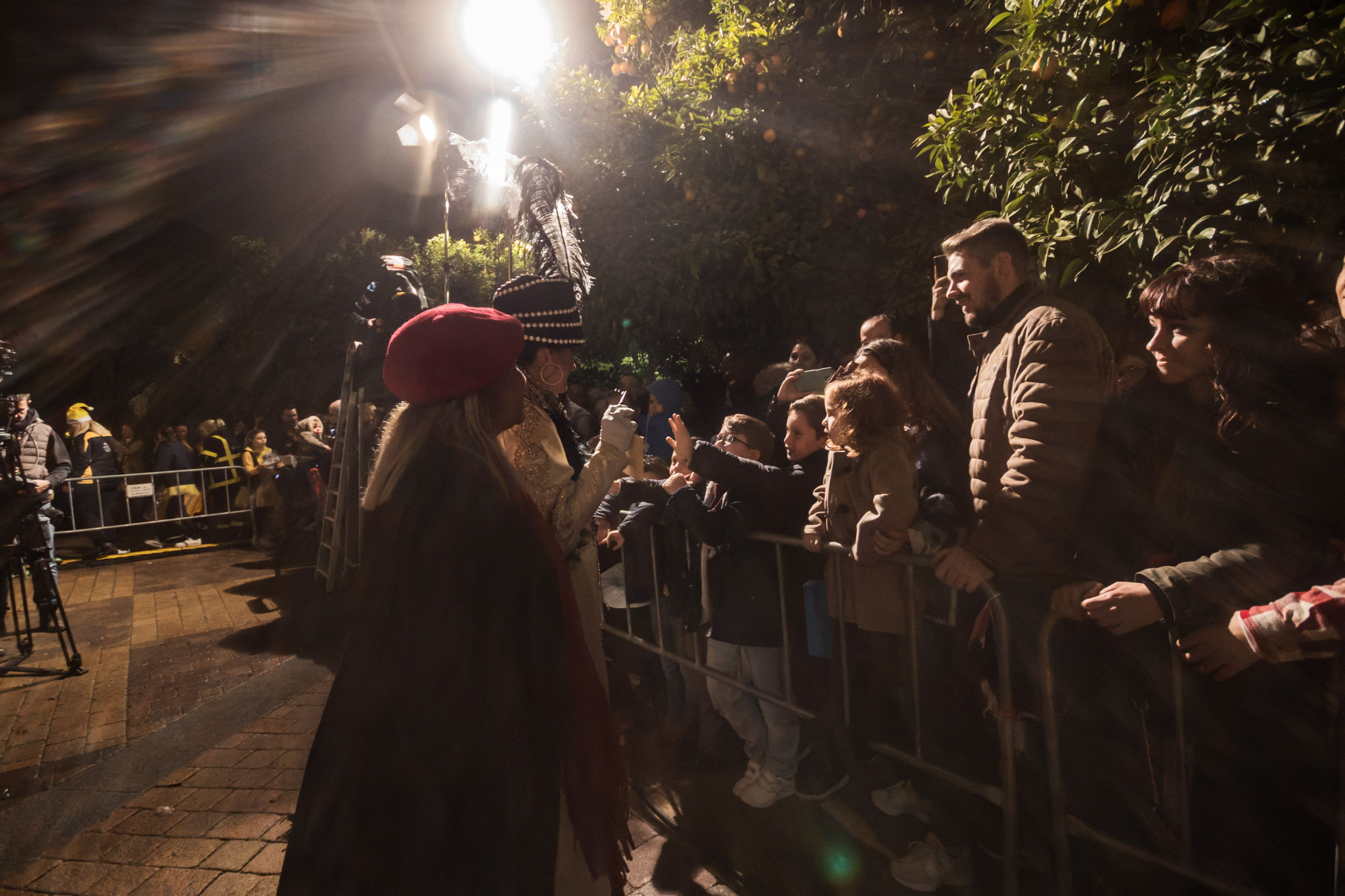 La cabalgata de la Cartera Real a su paso por las calles de Jerez