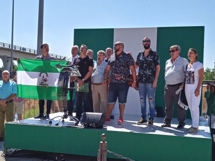 Un momento del acto en homenaje a Blas Infante.