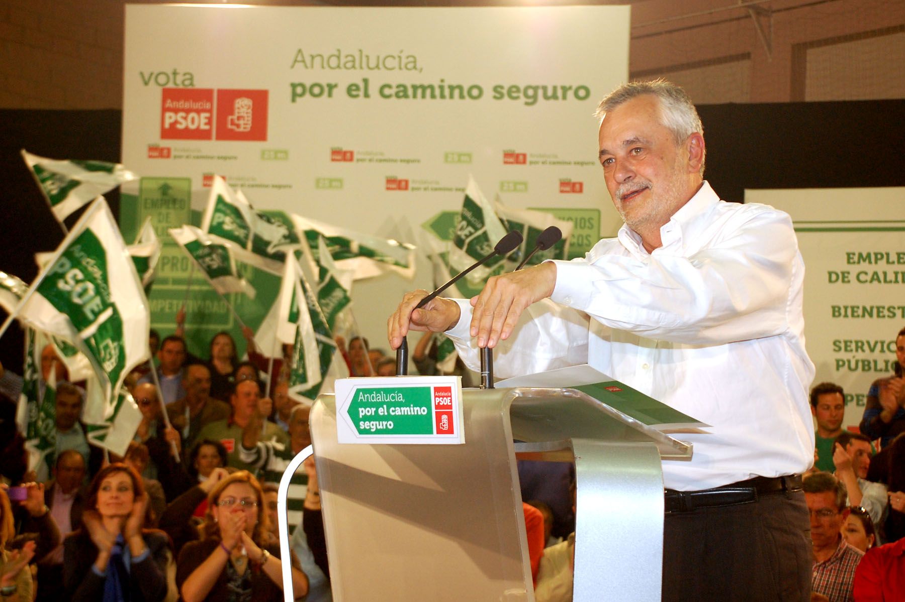Griñán, en un acto del PSOE-A en marzo de 2012. PSOE