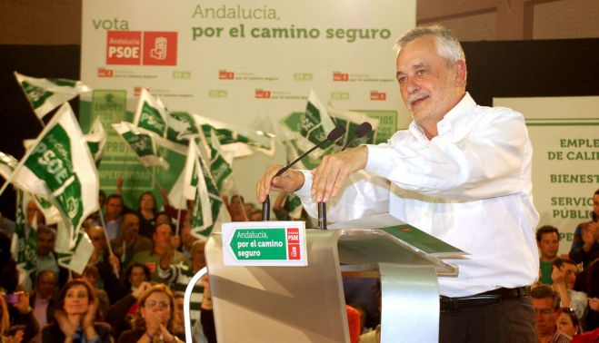 Griñán, en un acto del PSOE-A en marzo de 2012. PSOE