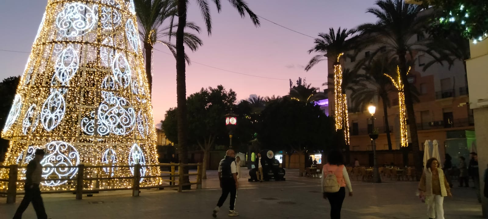 La plaza del Arenal a la hora de la cabalgata.