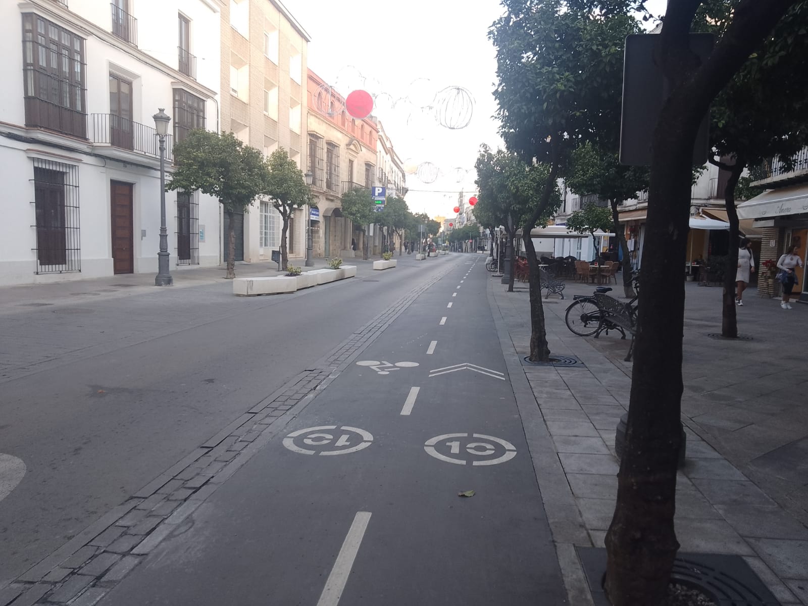 Aspecto que presentaba la calle Corredera. 