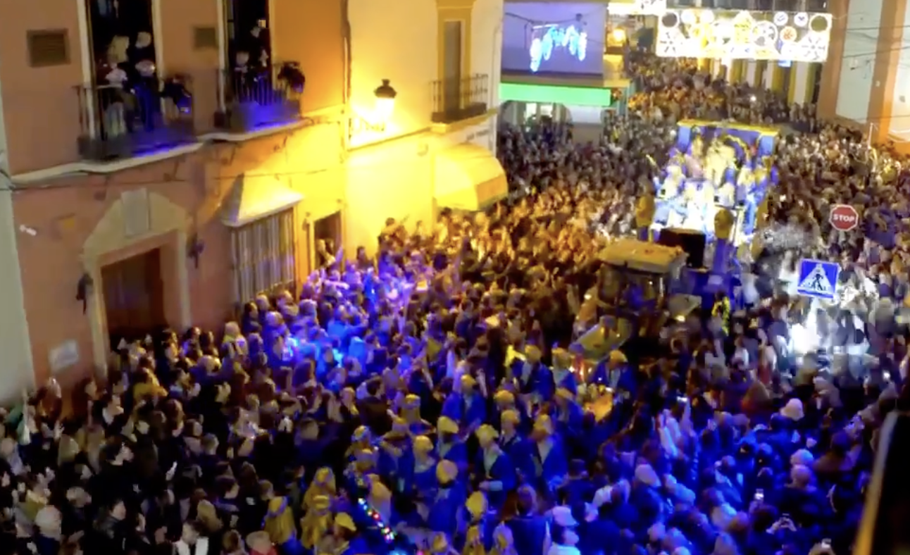 Imagen retrospectiva de la cabalgata de Marchena, en una imagen de Casa Carrillo.