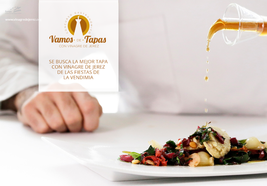 Cartel del concurso ‘Vamos de tapas con Vinagre de Jerez’.