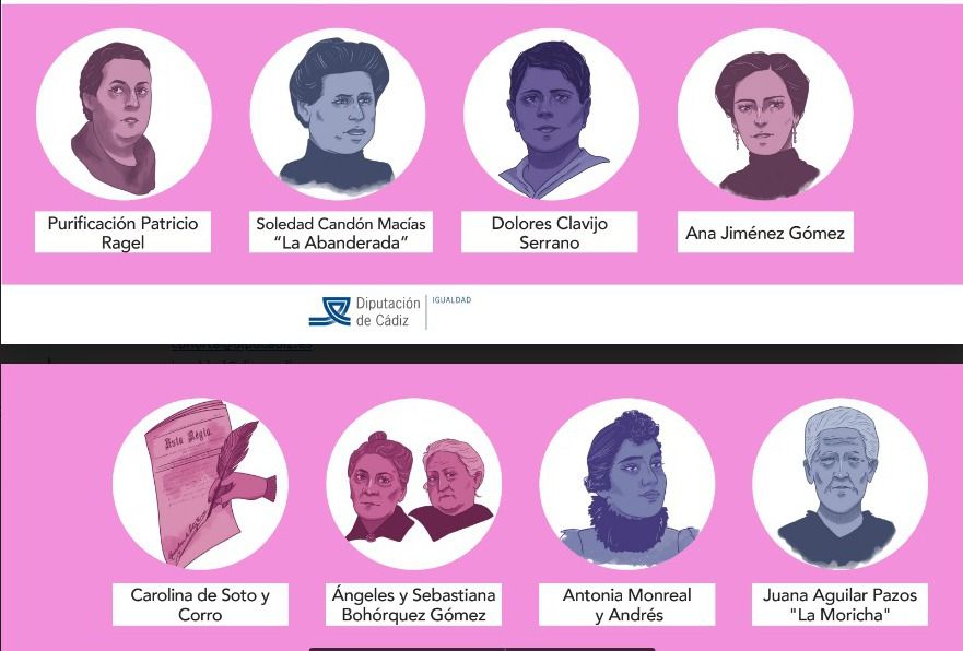 Mujeres que protagonizan la agenda feminista de Diputación.