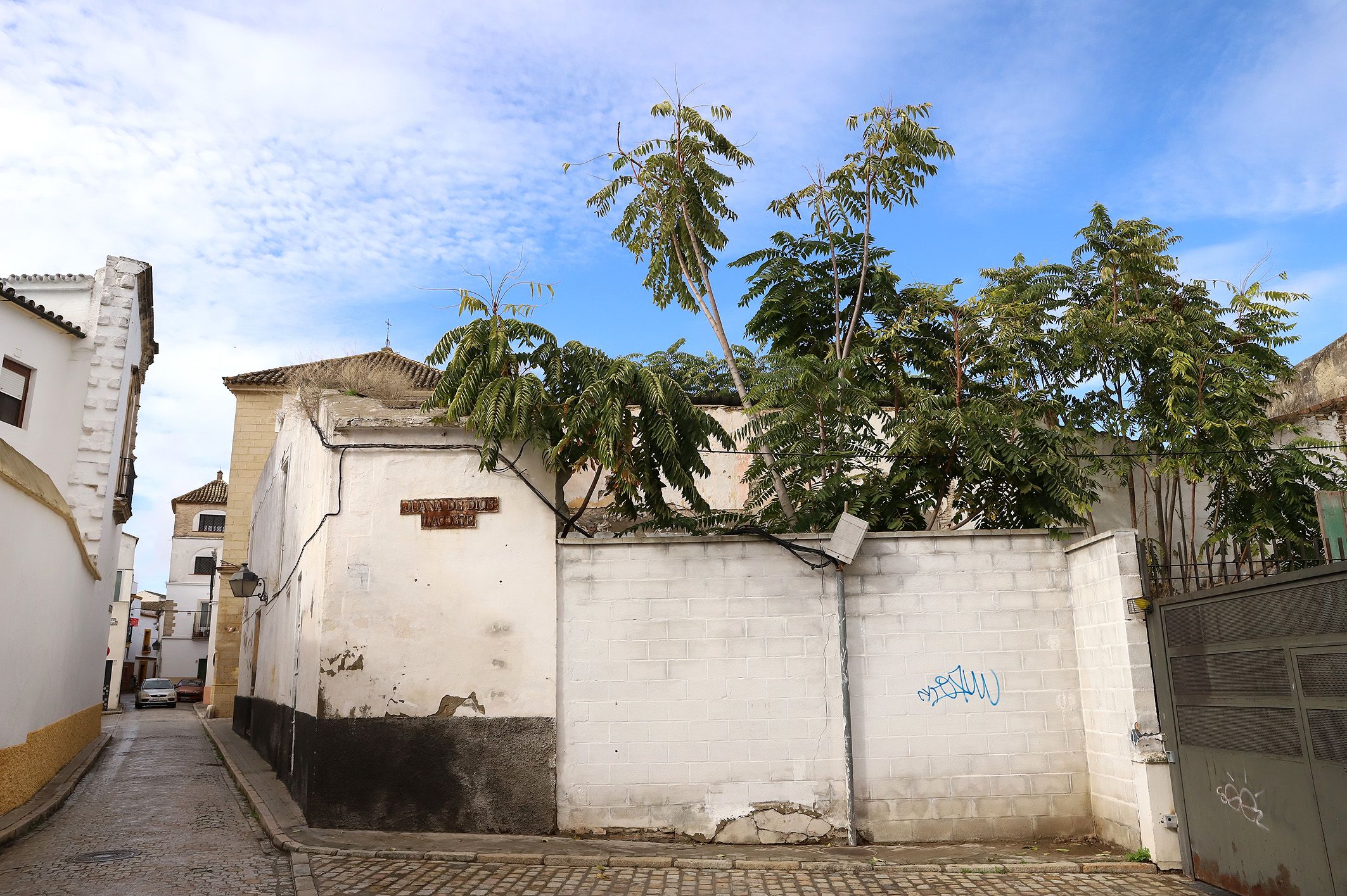 Las obras en el Tabanco del Duque provocan cortes de tráfico en Juana de Dios Lacoste los días 3 y 4 de enero. FOTO: Ayuntamiento de Jerez