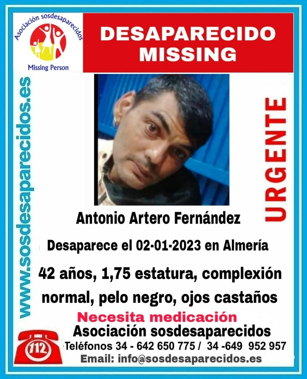 Antonio desaparecido Almería