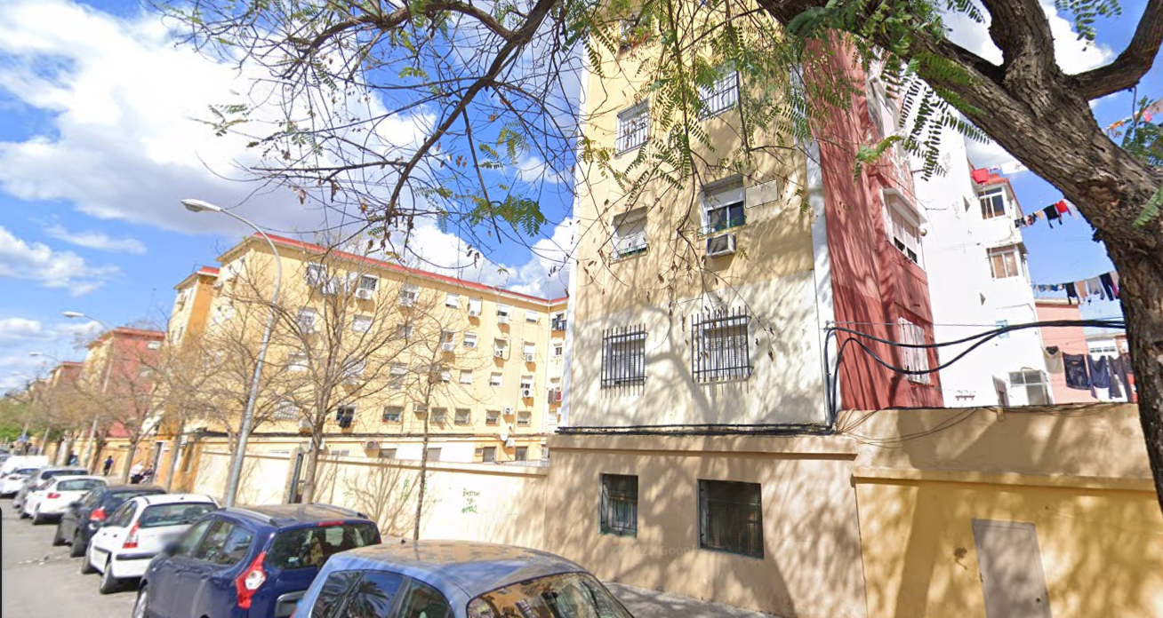 Imagen de la zona donde se produjo el altercado en Sevilla.