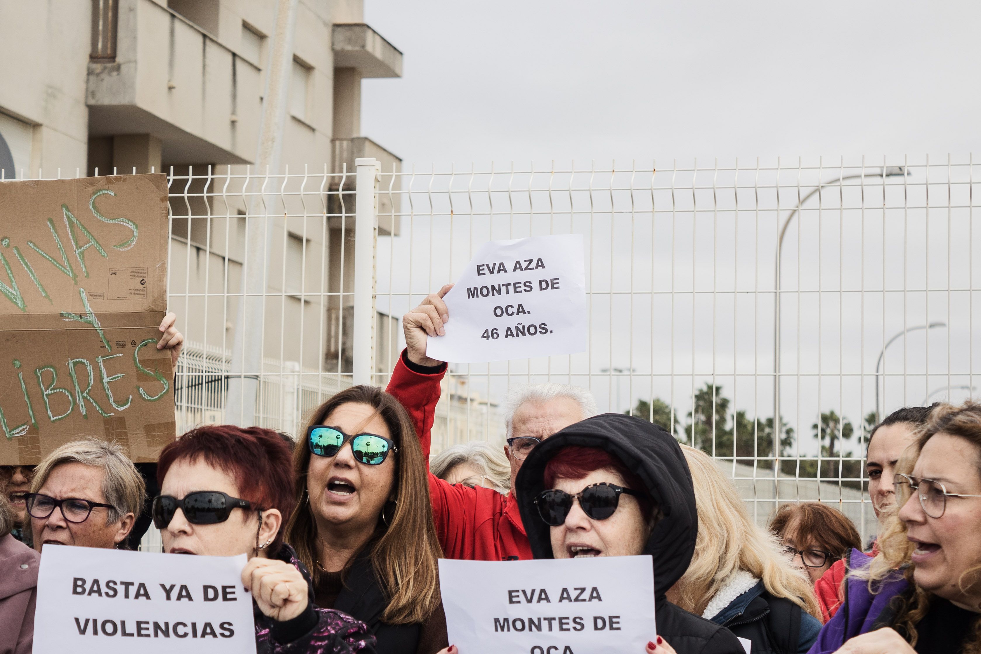 Concentración por el asesinato de Eva Aza en Jerez.
