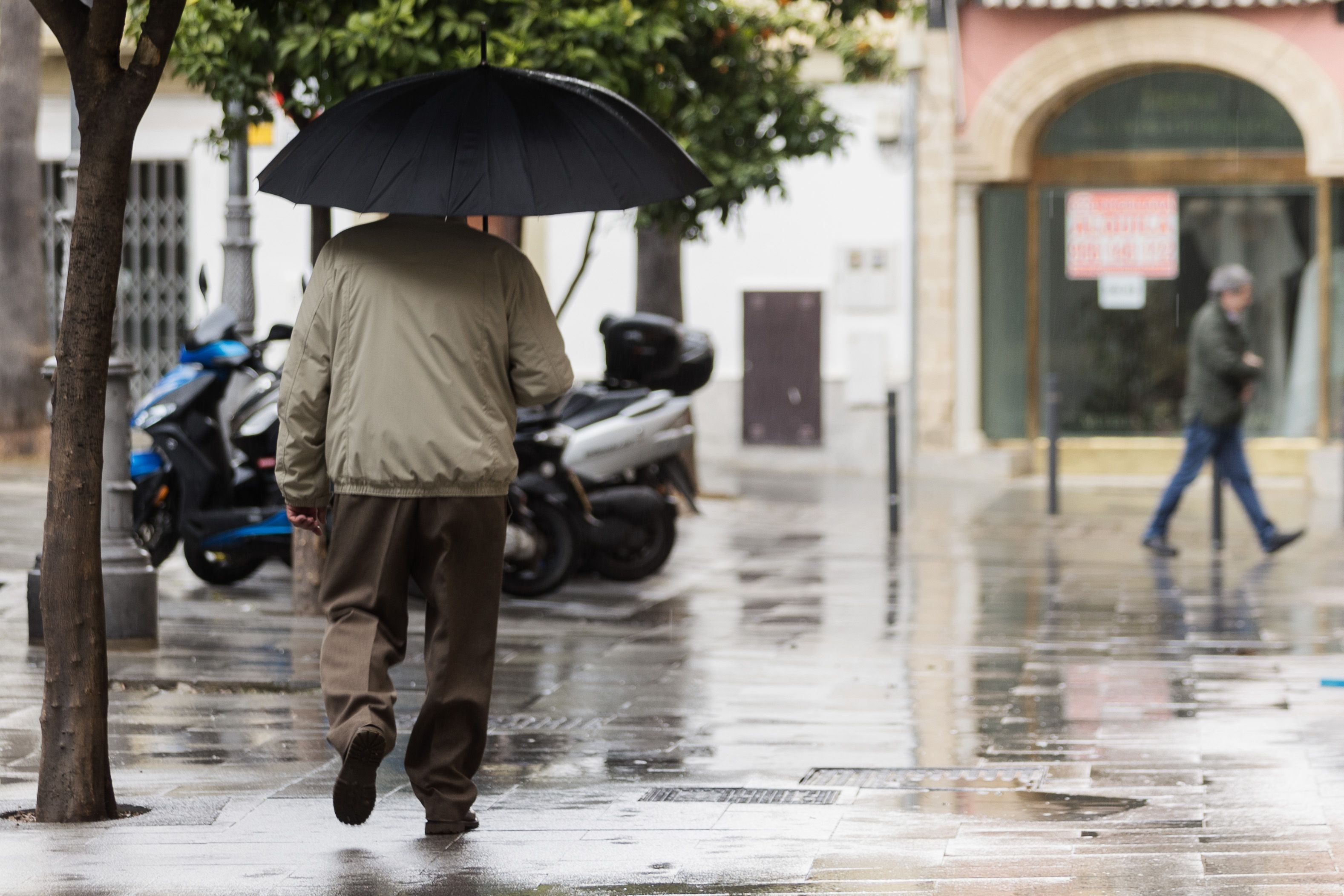 Lluvia en Jerez.