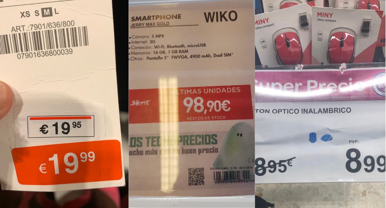 Tres de las supuestas ofertas de estas rebajas de enero.