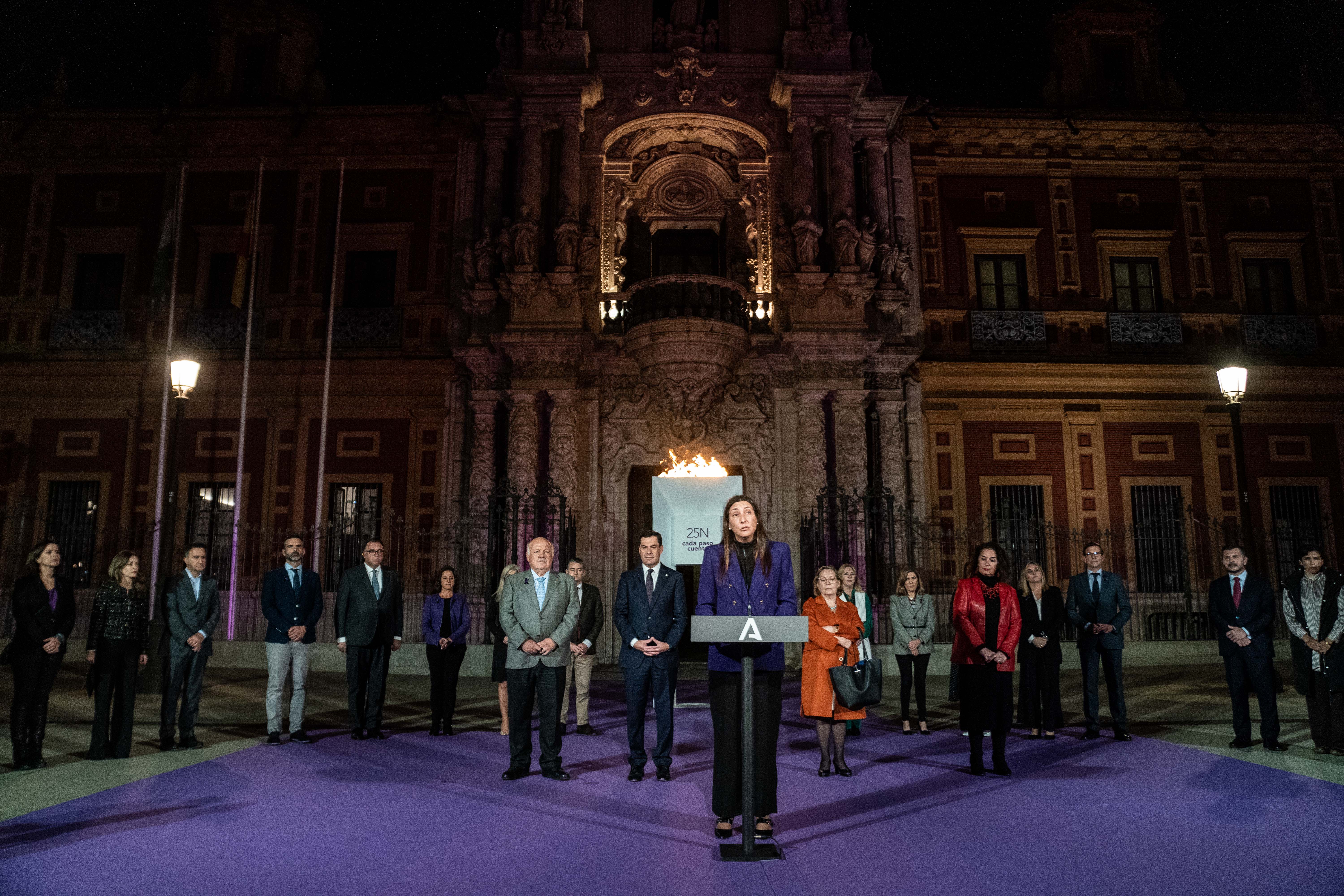 Lectura del manifiesto contra la violencia de género el pasado noviembre.
