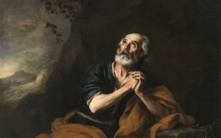 El cuadro de Murillo 'San Pedro Penitente' que ha sido declarado BIC.
