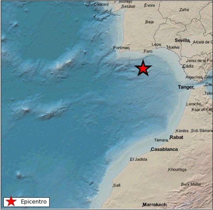 Registrados tres terremotos en el Golfo de Cádiz, uno de ellos de 3 grados en la escala de Richter.