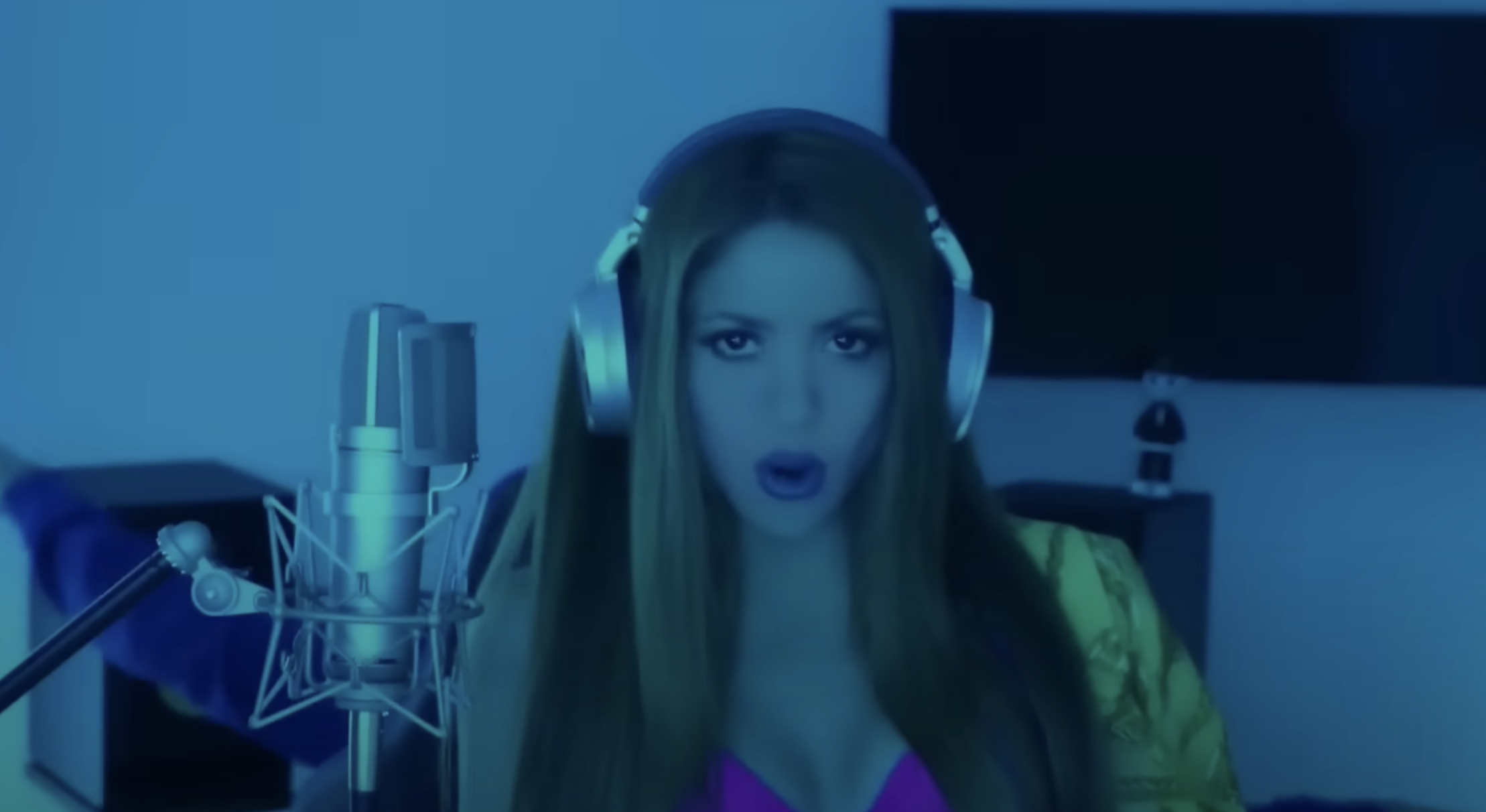 La cantante Shakira en el videoclip de su nueva canción.