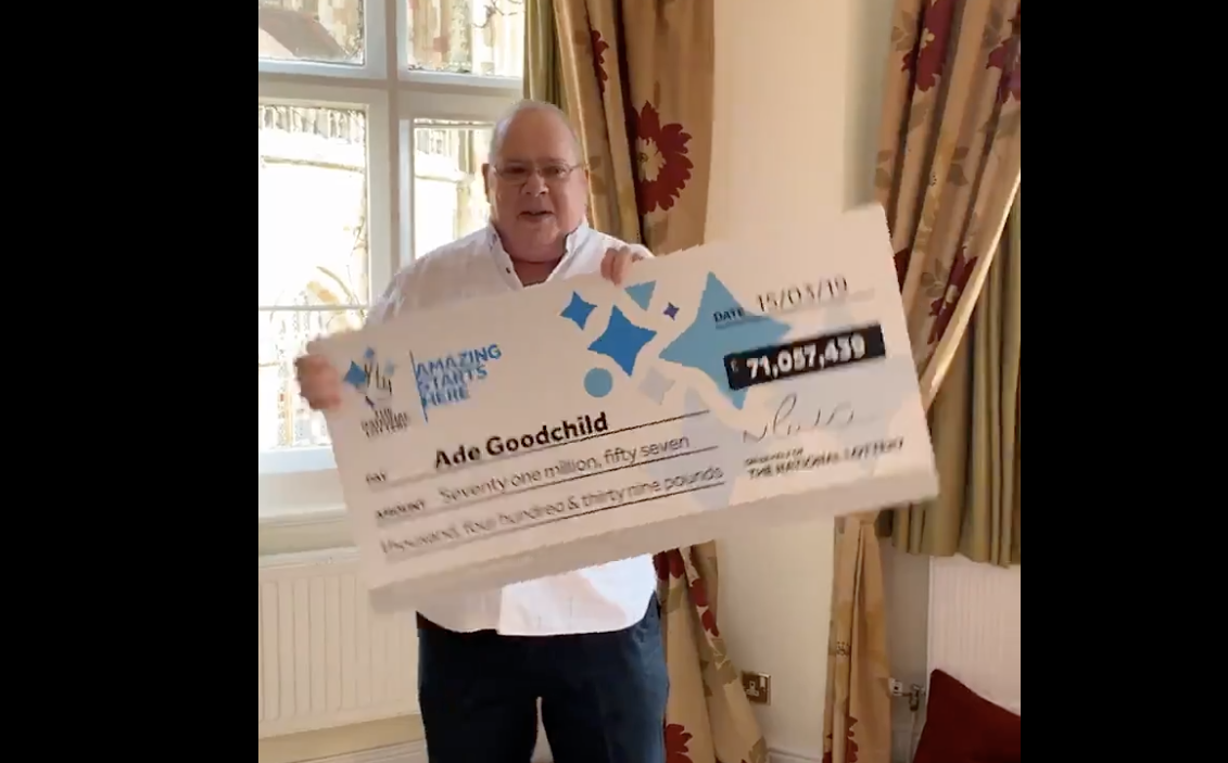 Ade Goodchild, ganador de 71 millones de euros.