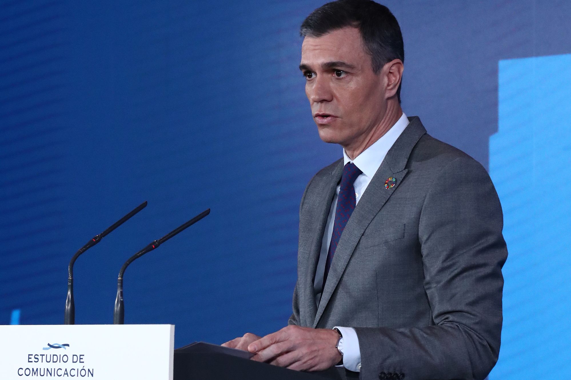 Pedro Sánchez Intervención del presidente del Gobierno, Pedro Sánchez, en el acto de clausura de la XIII Edición del Spain Investors Day. Pool Moncloa/Diego del Monte