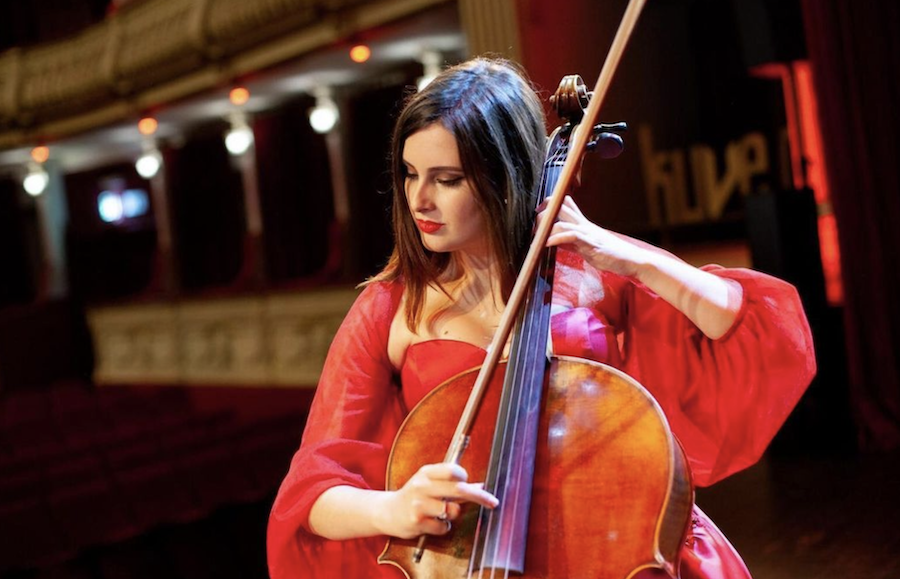 La violonchelista Abbie Glir.