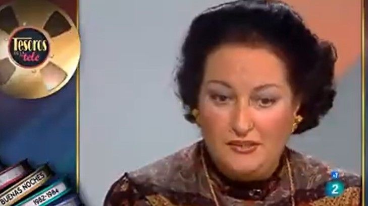 Moserrat Caballé en una antigua entrevista. 