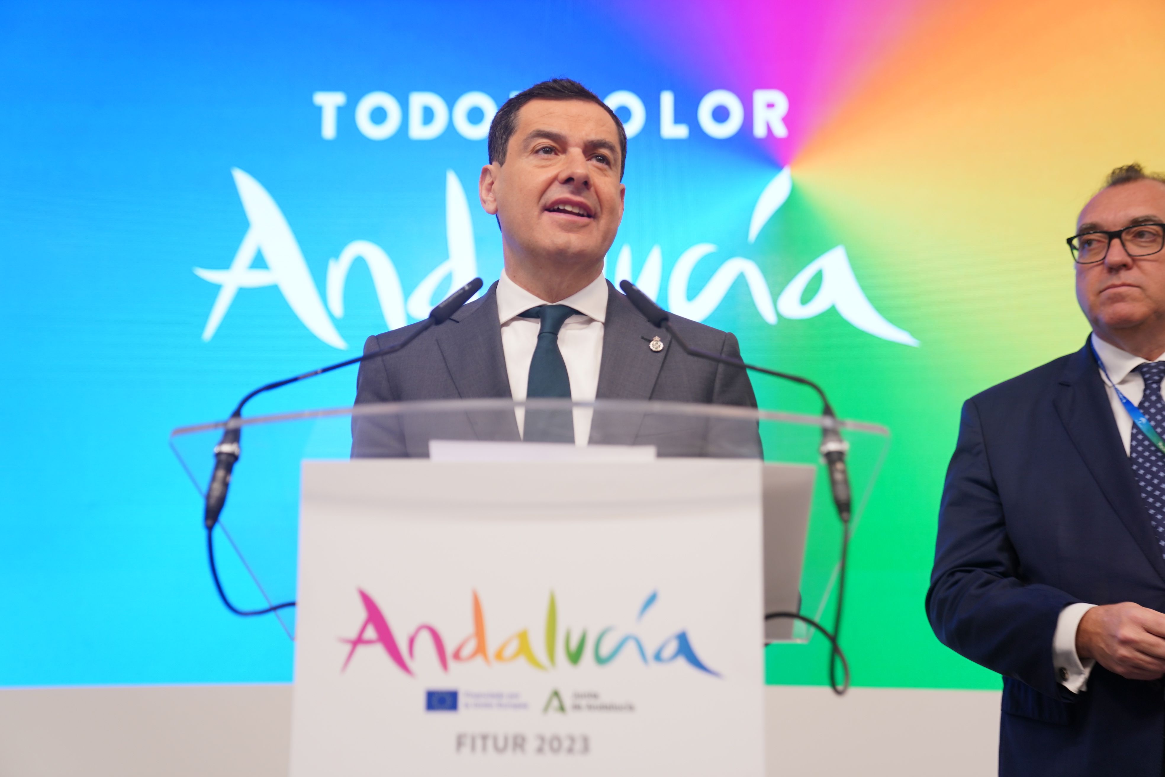 Moreno durante la presentación en Fitur.