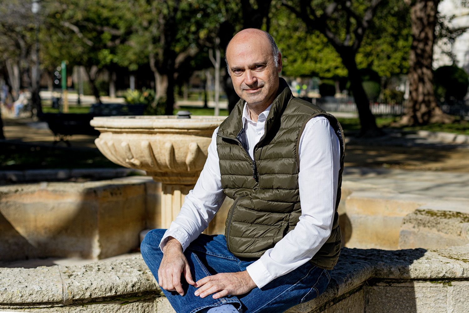 Joaquín Perles poco después de la entrevista.