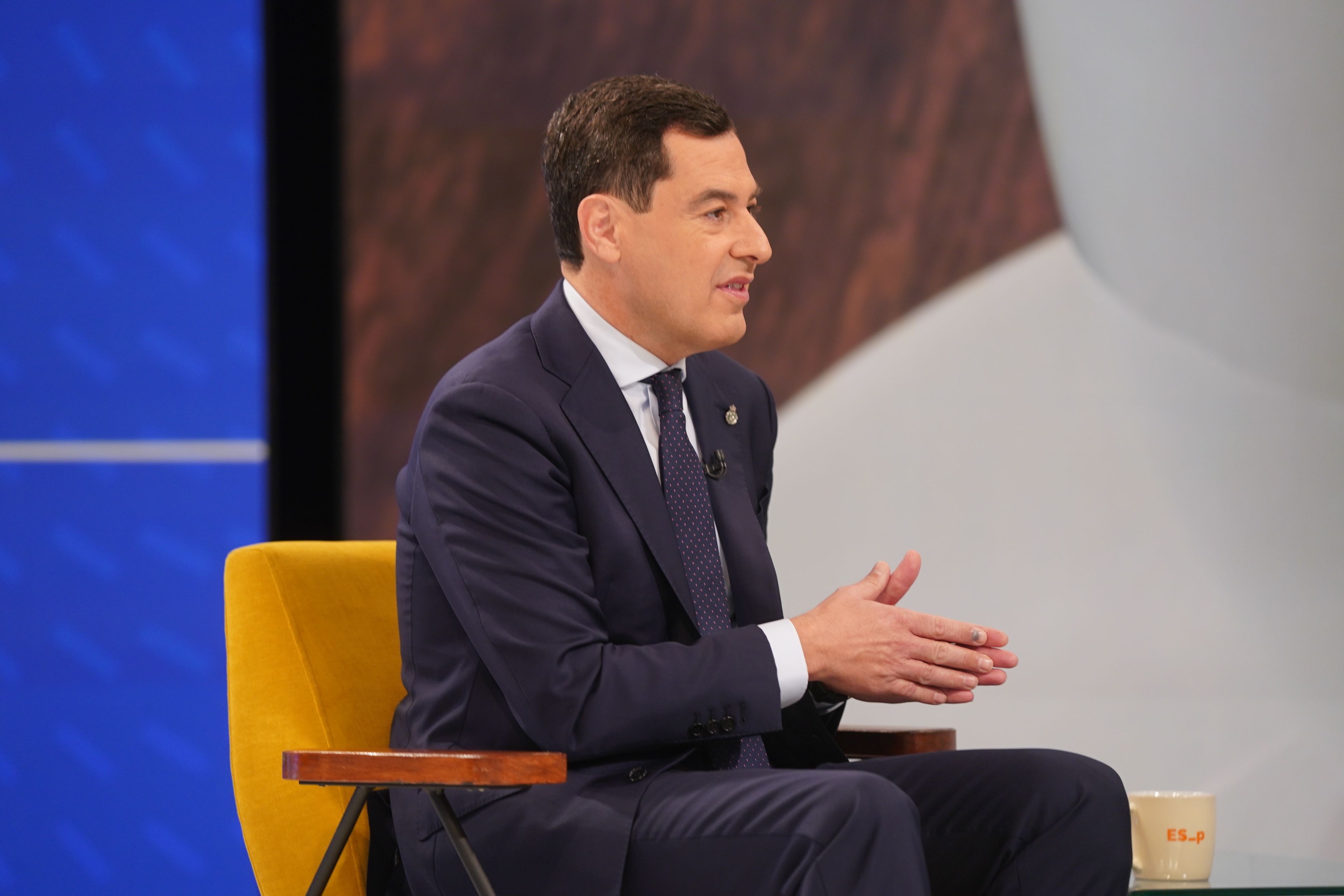 Moreno durante la entrevista.