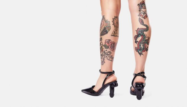 Los zapatos con tacones con forma de pene que usó María Iborra.