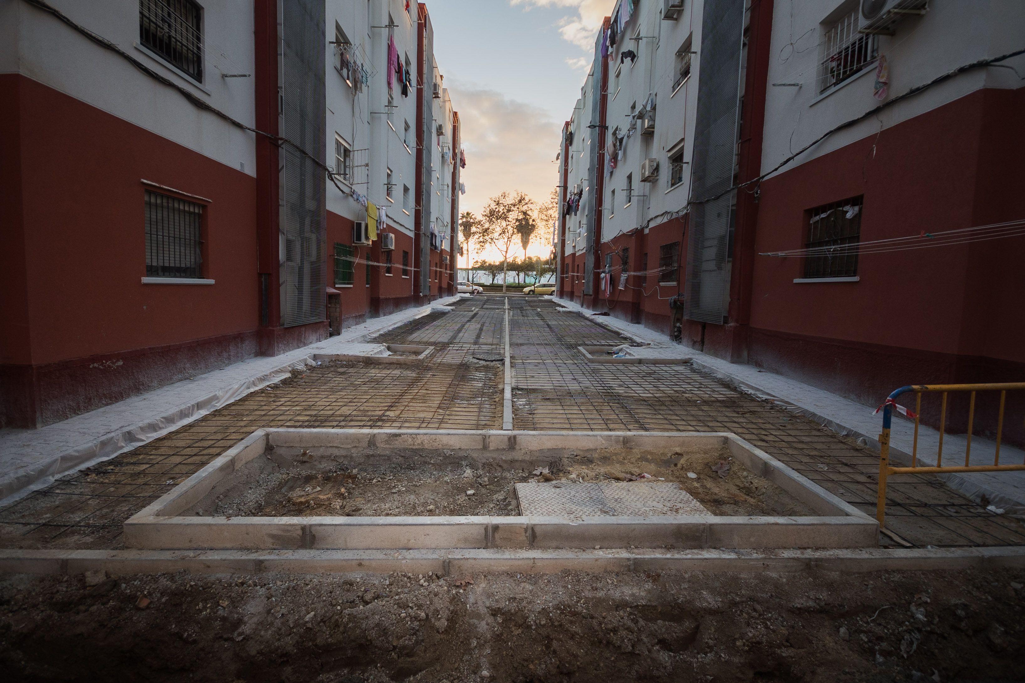 Obras de rehabilitación integral en el barrio portuense.