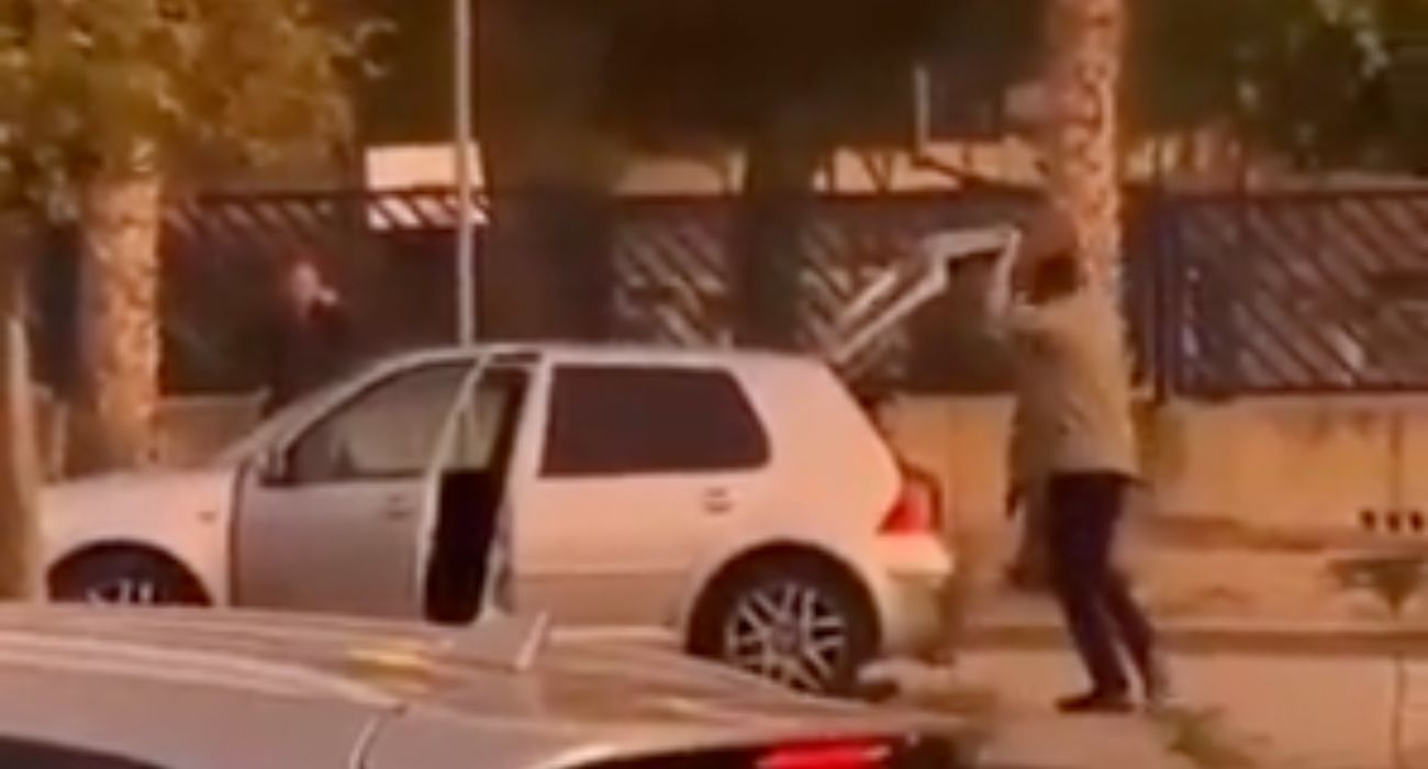 Una imagen del momento del secuestro.