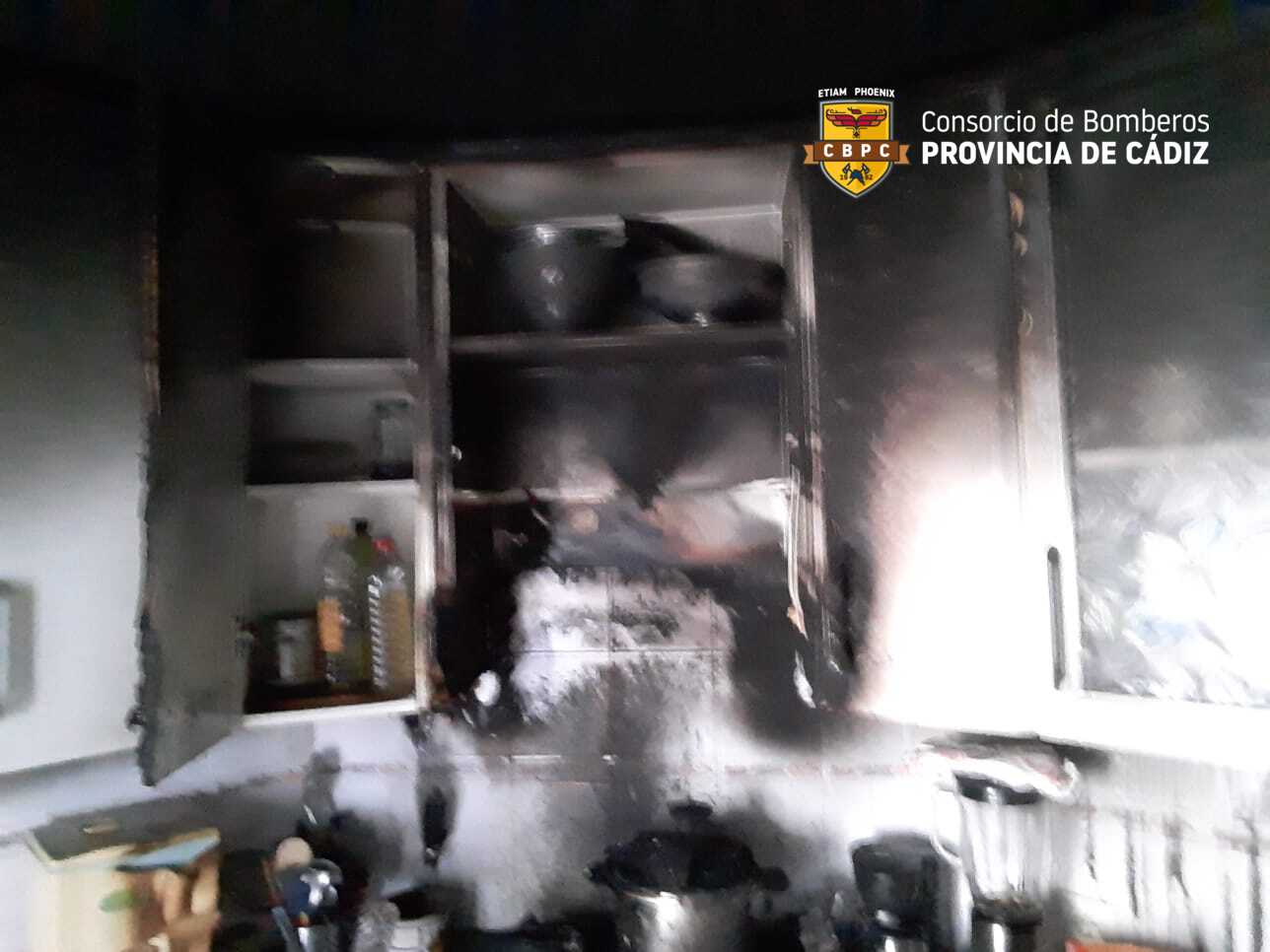 Estado en el que ha quedado la cocina.