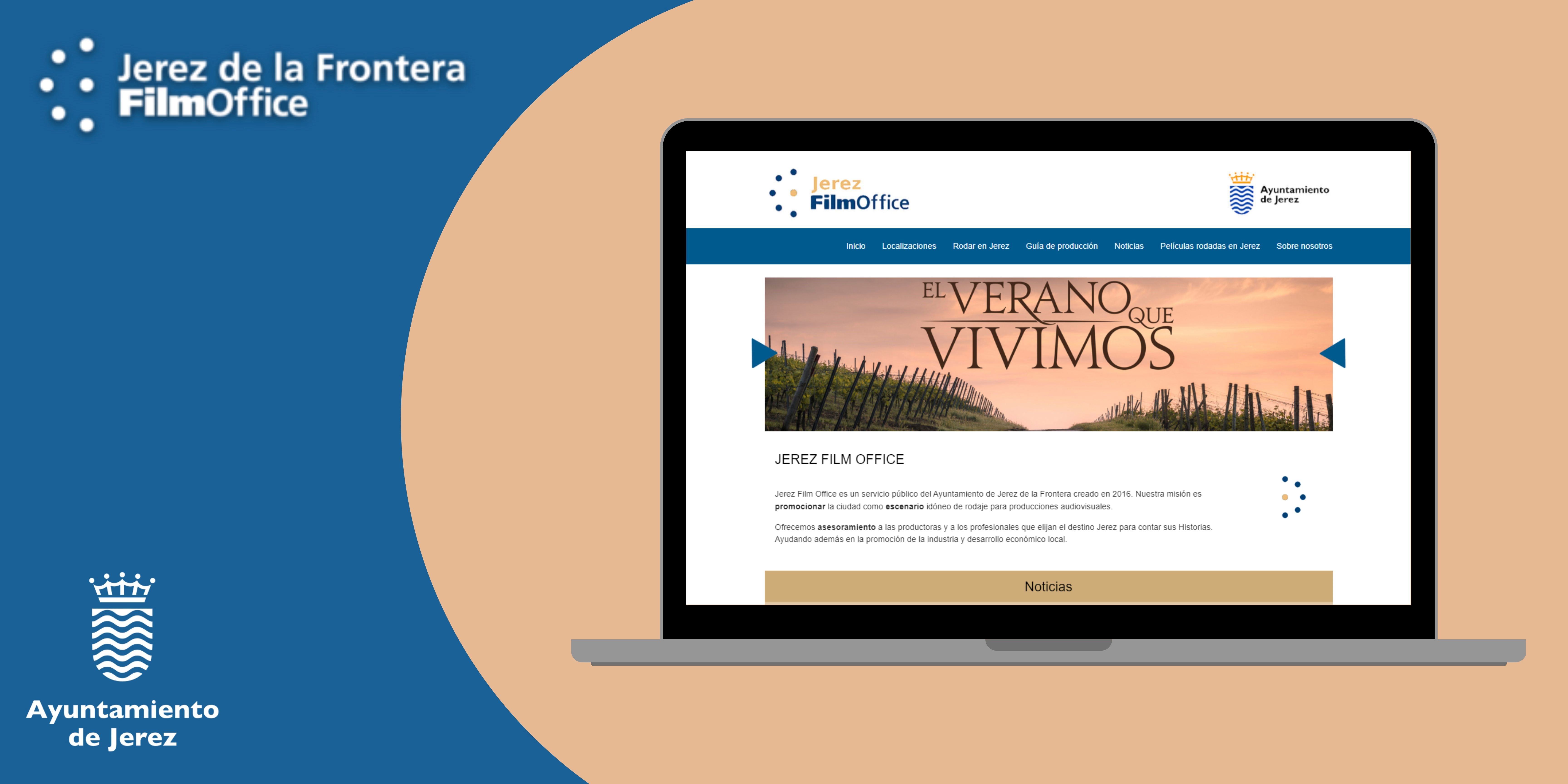 Nueva presentación de la web de Jerez Film Office.