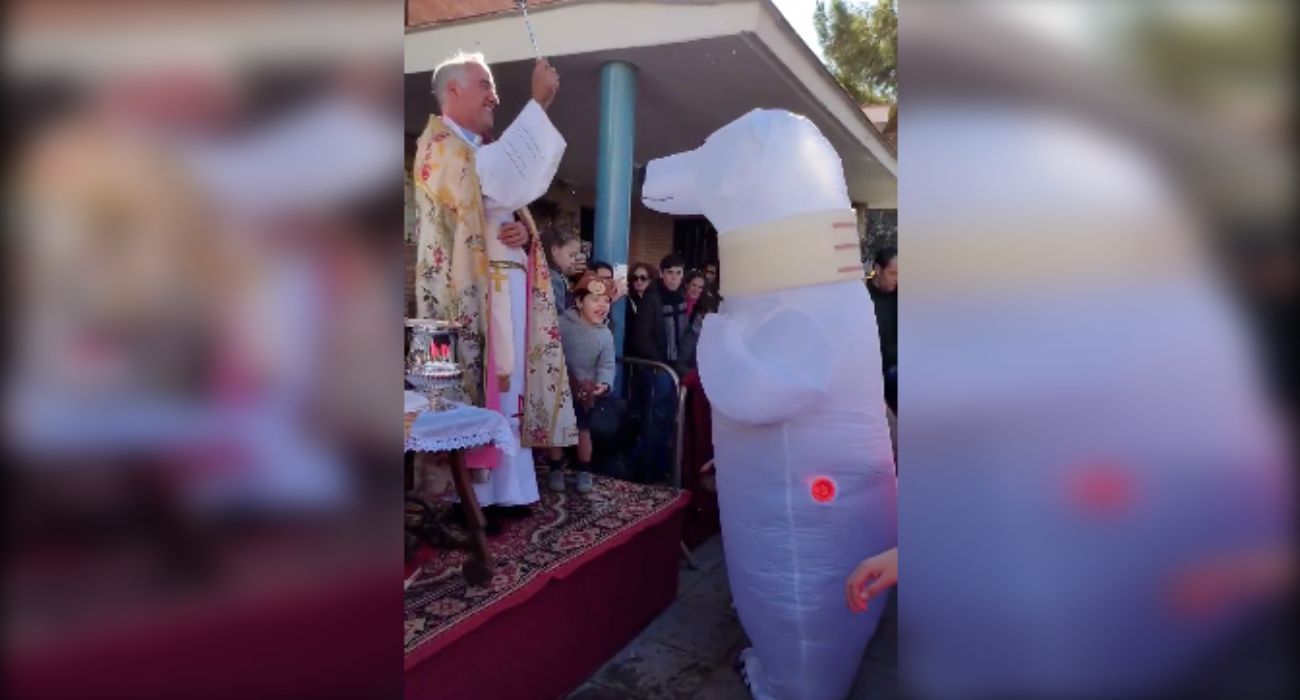 El oso perjudicado de Cádiz, bendecido. El oso perjudicado de Cádiz, bendecido.