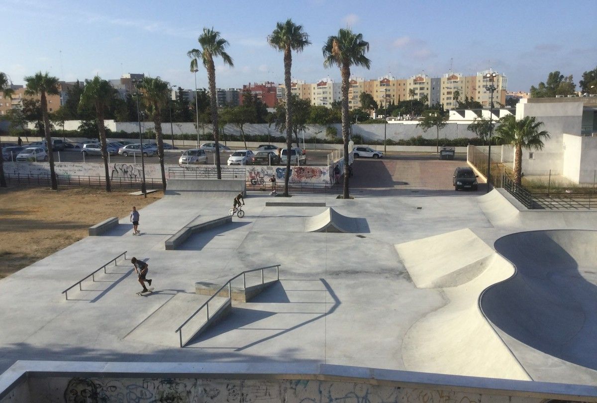 Imagen del nuevo skate park de San Fernando.